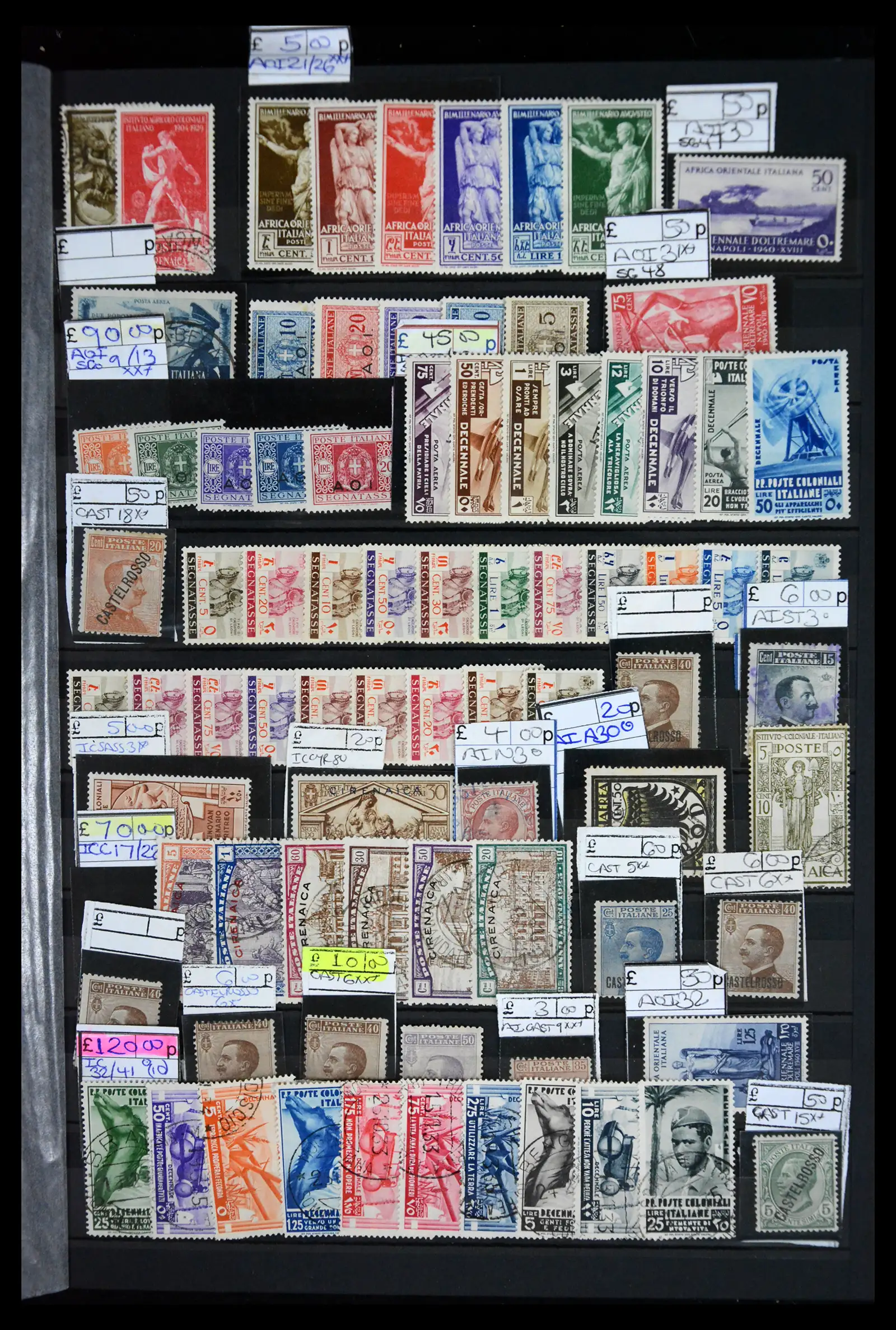 41175 0007 - Stamp collection 41175 Italian colonies 1895-1944.