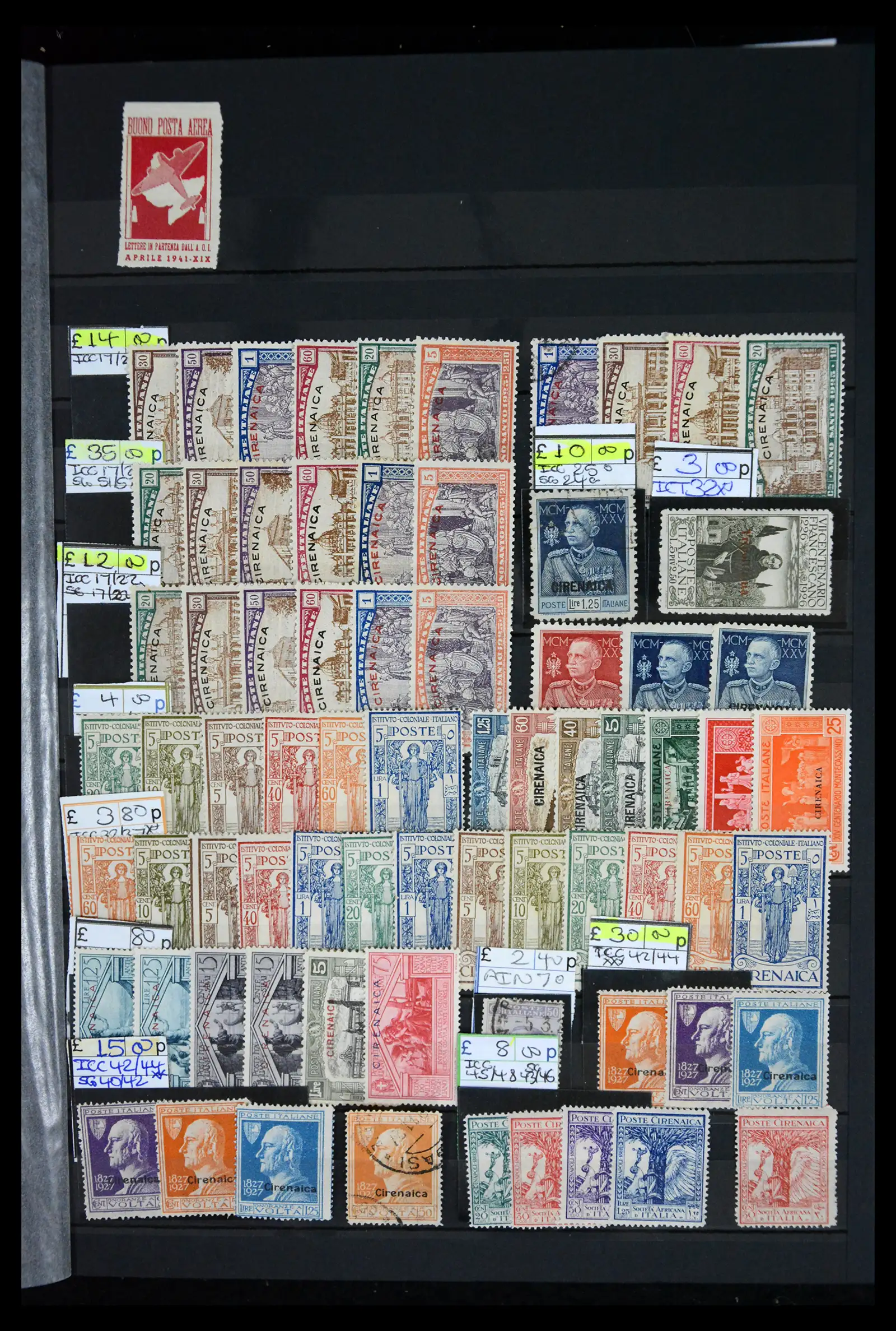 41175 0009 - Stamp collection 41175 Italian colonies 1895-1944.