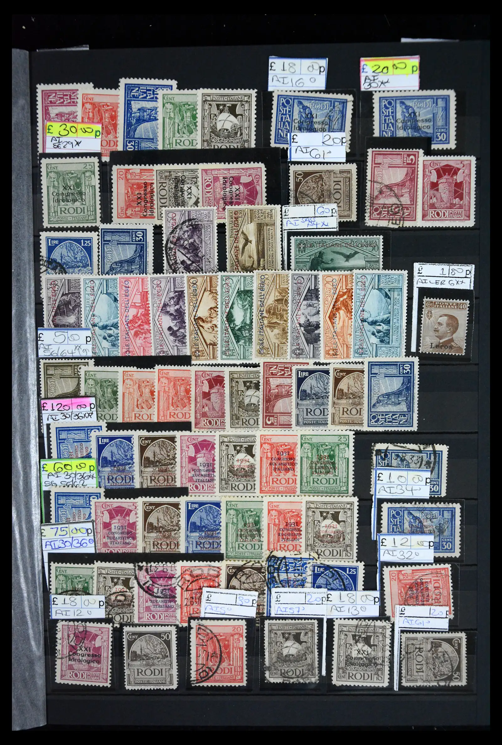 41175 0013 - Stamp collection 41175 Italian colonies 1895-1944.