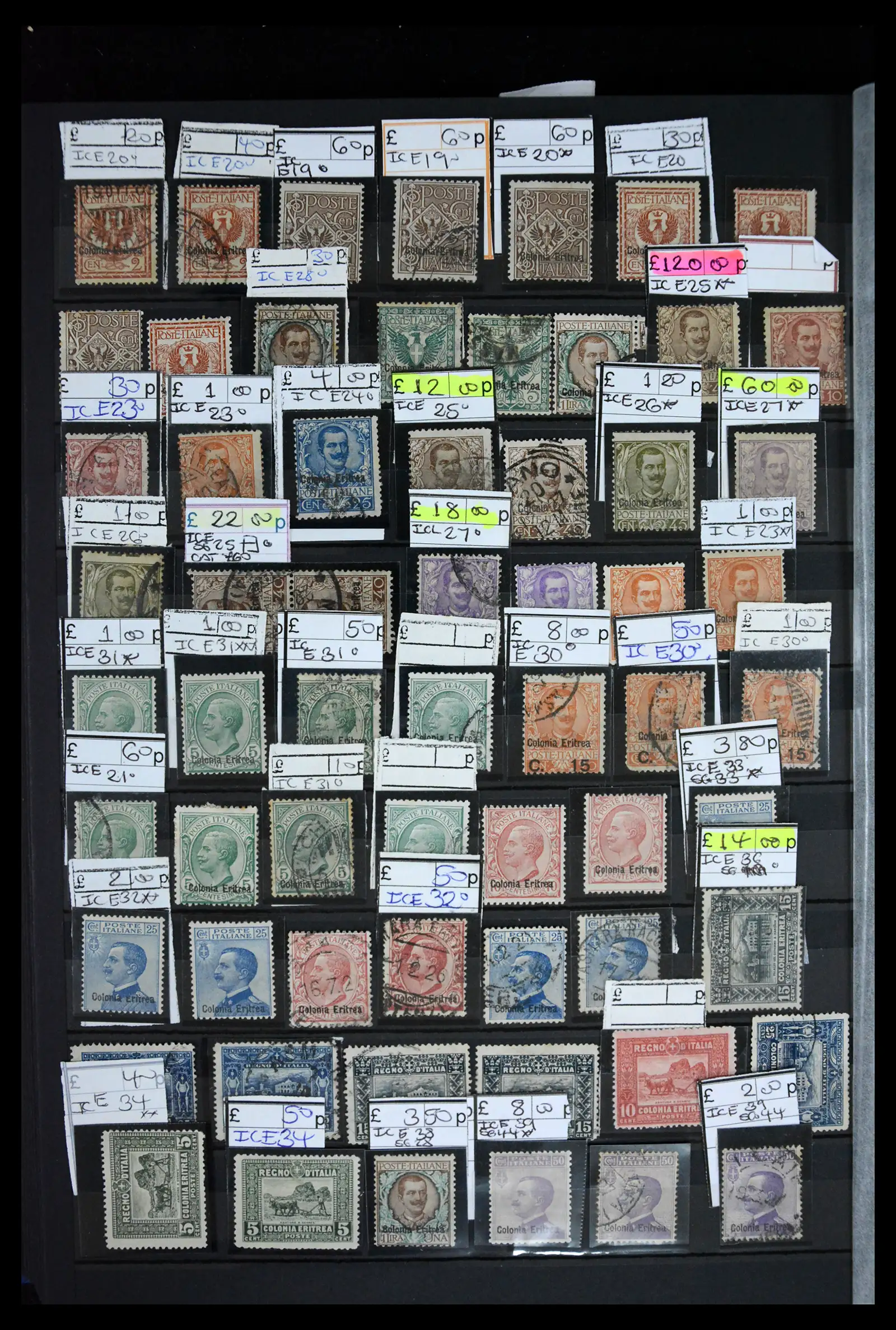 41175 0030 - Postzegelverzameling 41175 Italiaanse koloniën 1895-1944.