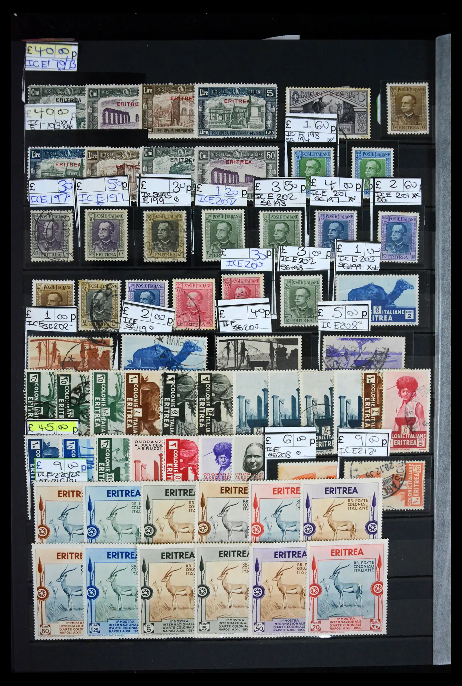 41175 0034 - Postzegelverzameling 41175 Italiaanse koloniën 1895-1944.