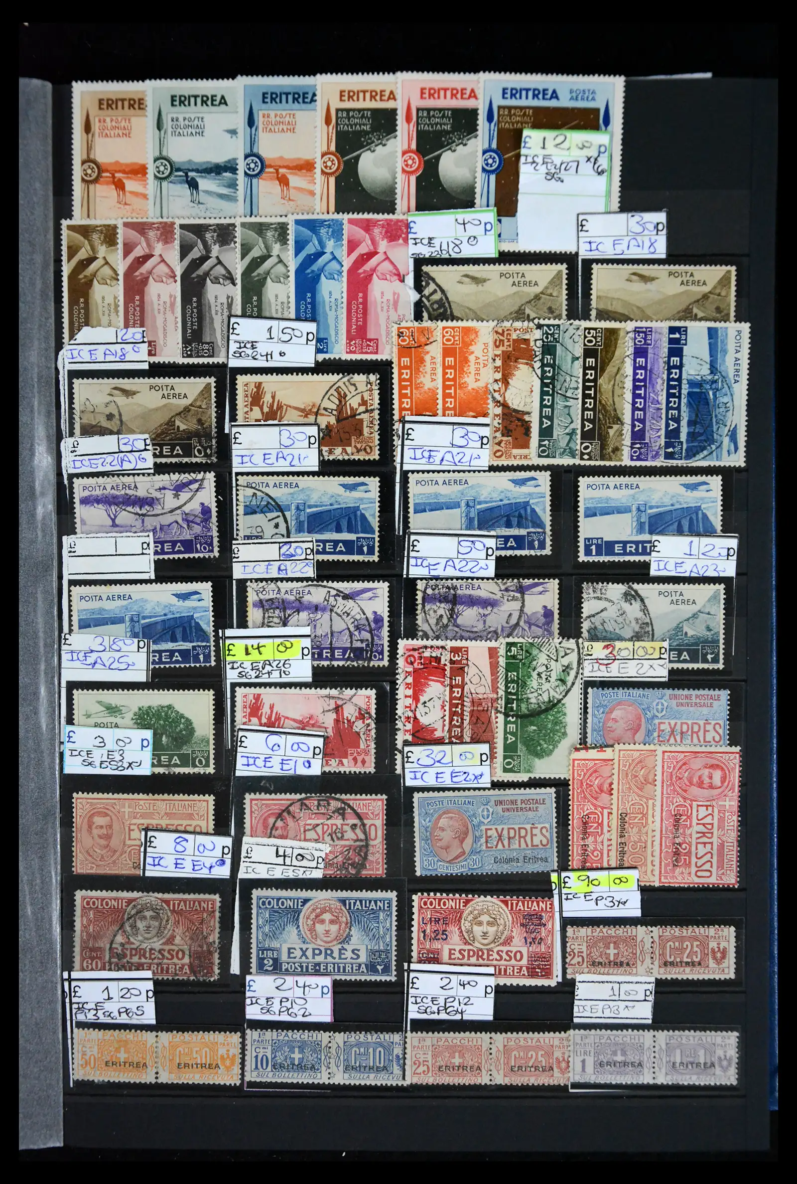 41175 0035 - Postzegelverzameling 41175 Italiaanse koloniën 1895-1944.