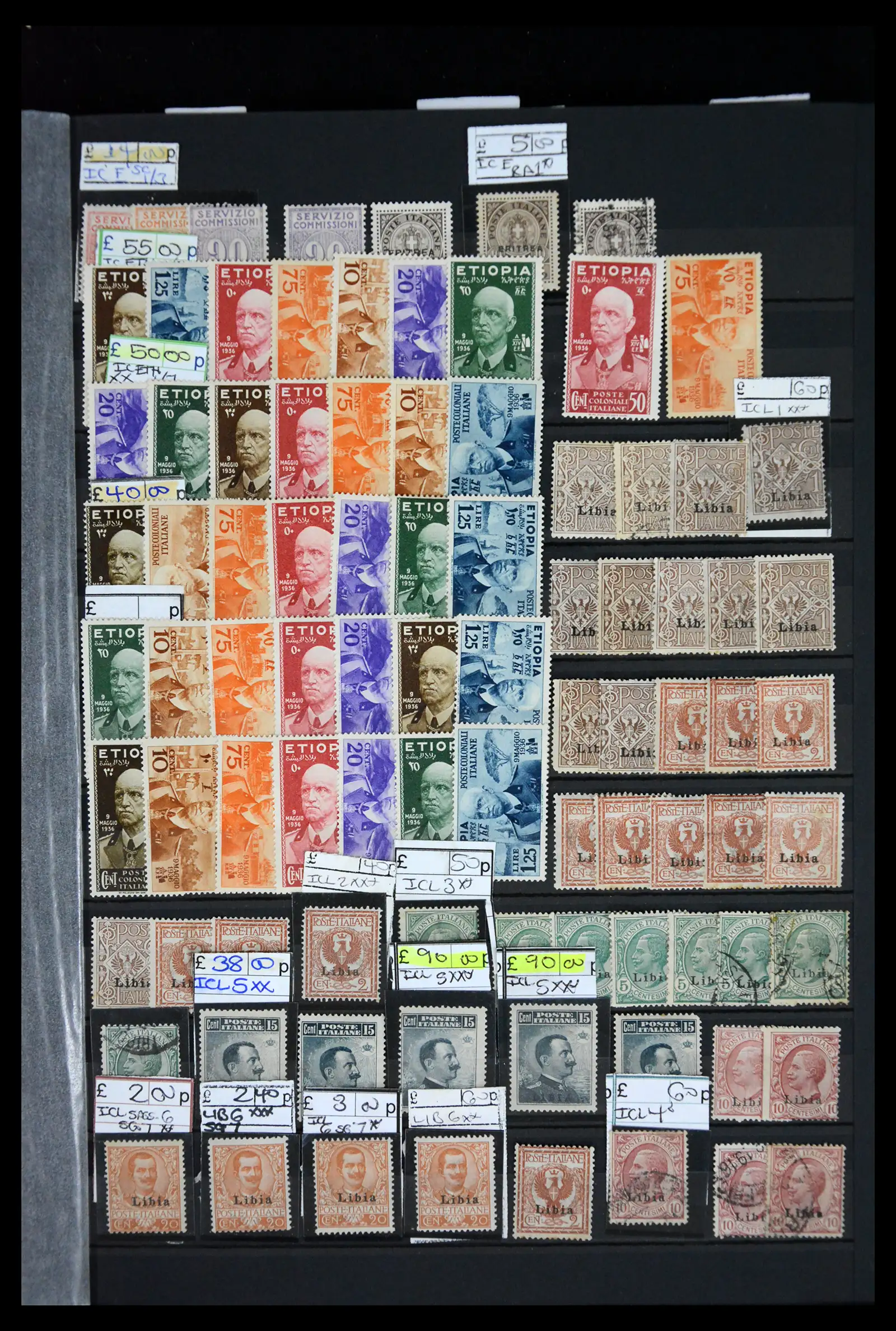 41175 0037 - Postzegelverzameling 41175 Italiaanse koloniën 1895-1944.