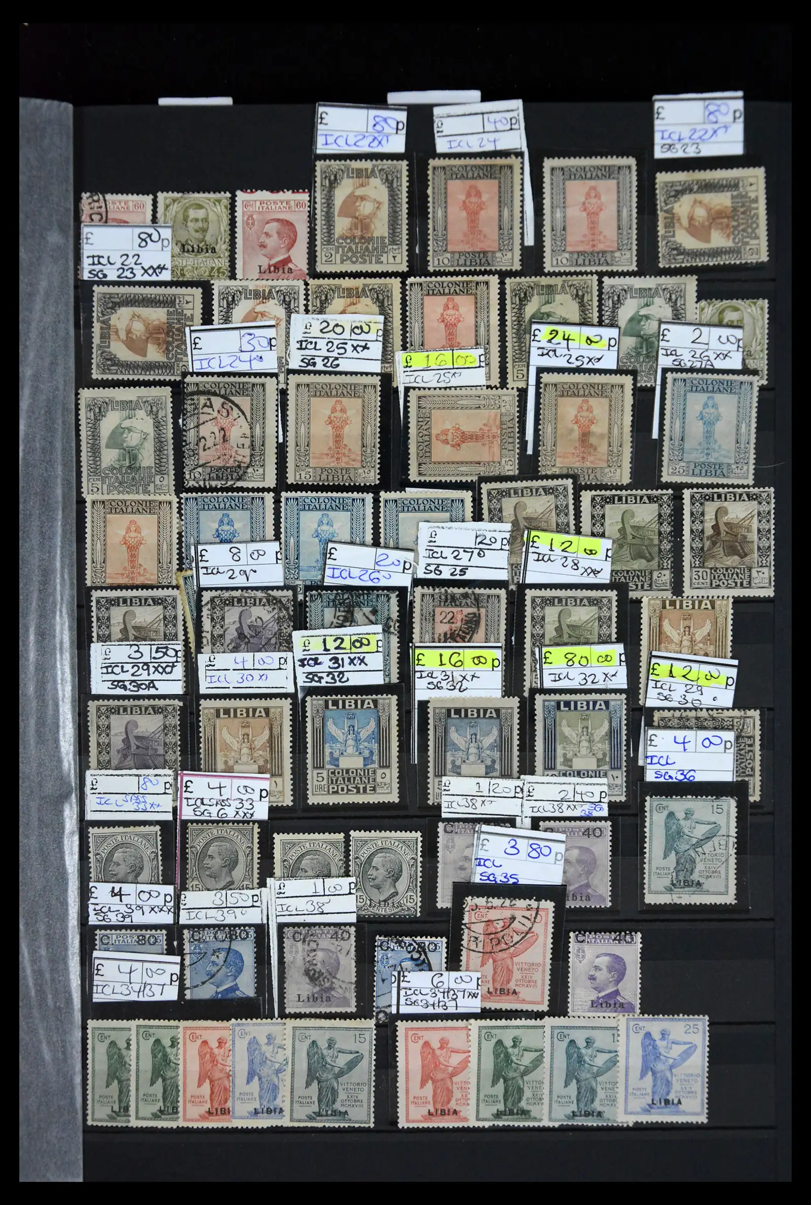 41175 0039 - Postzegelverzameling 41175 Italiaanse koloniën 1895-1944.