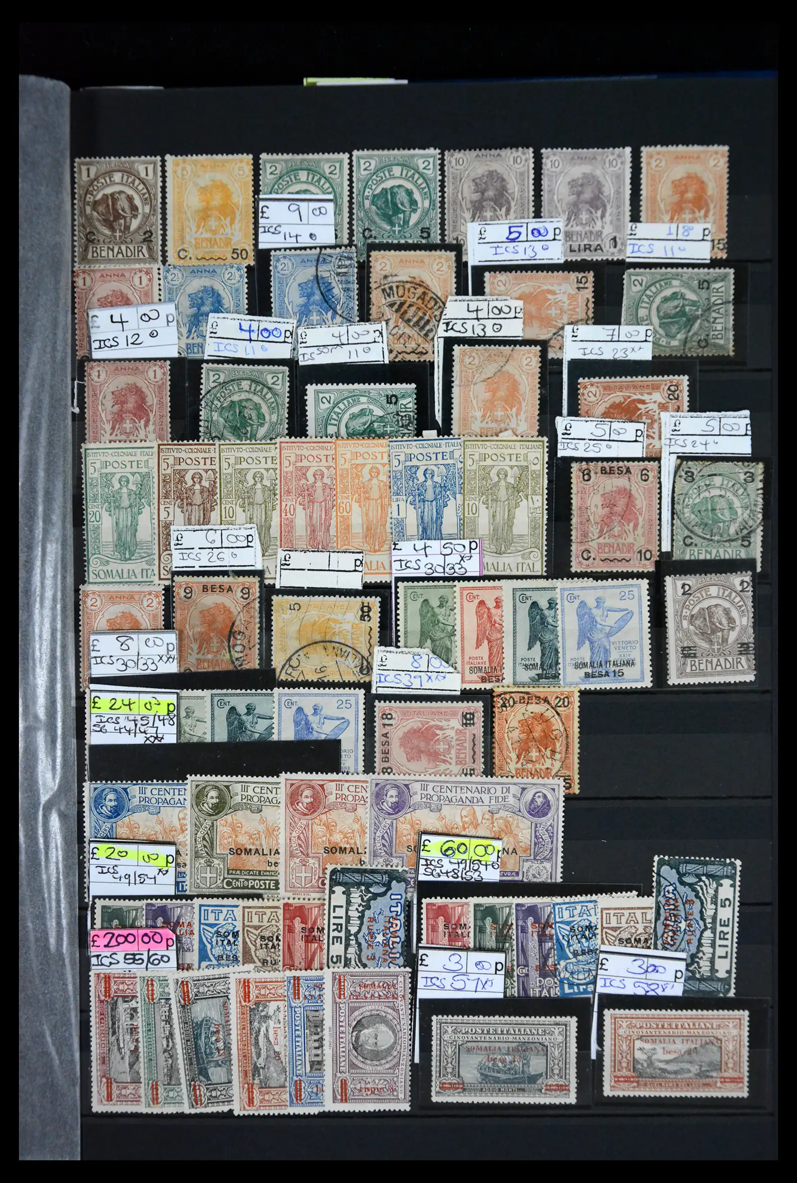 41175 0049 - Postzegelverzameling 41175 Italiaanse koloniën 1895-1944.