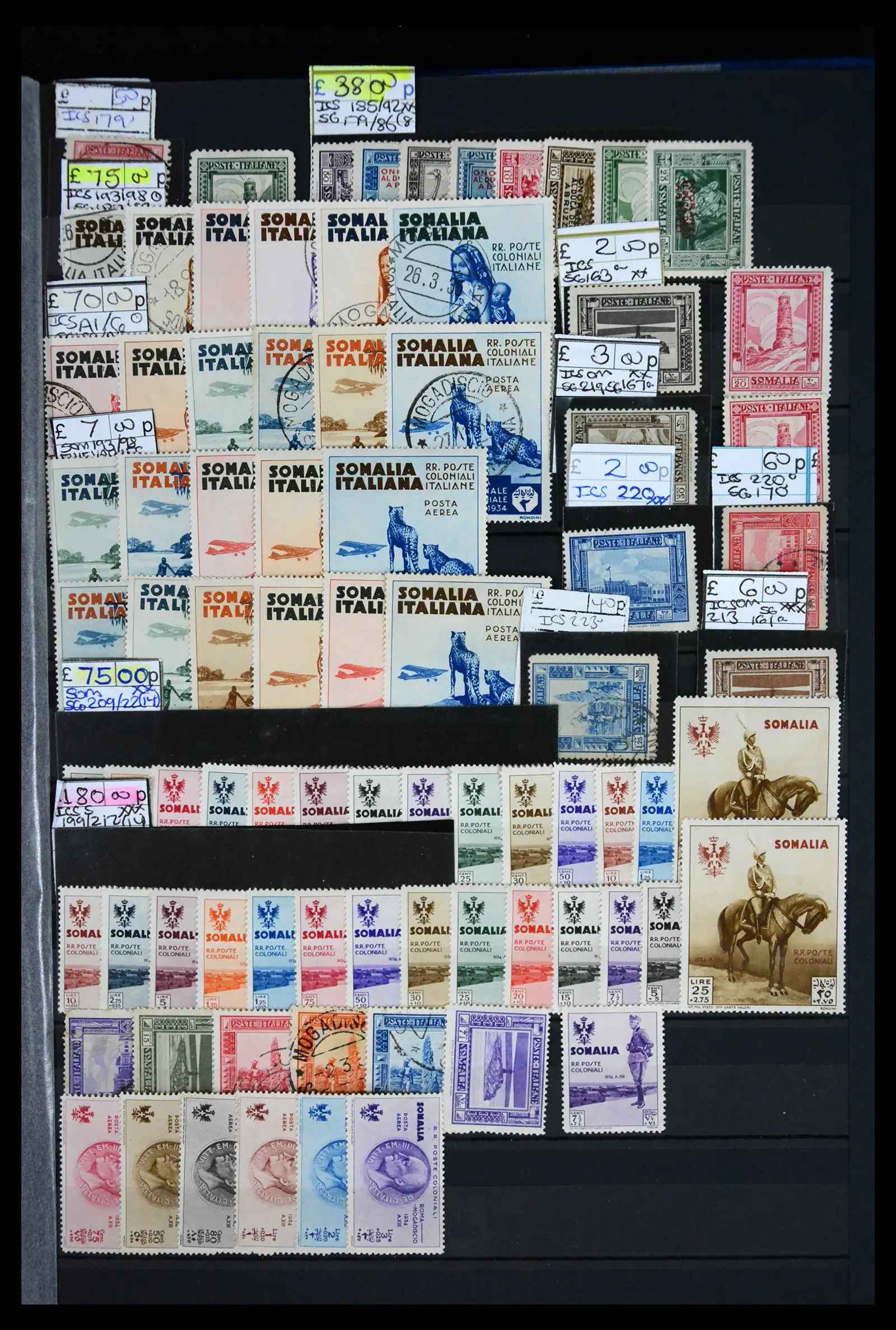 41175 0051 - Postzegelverzameling 41175 Italiaanse koloniën 1895-1944.