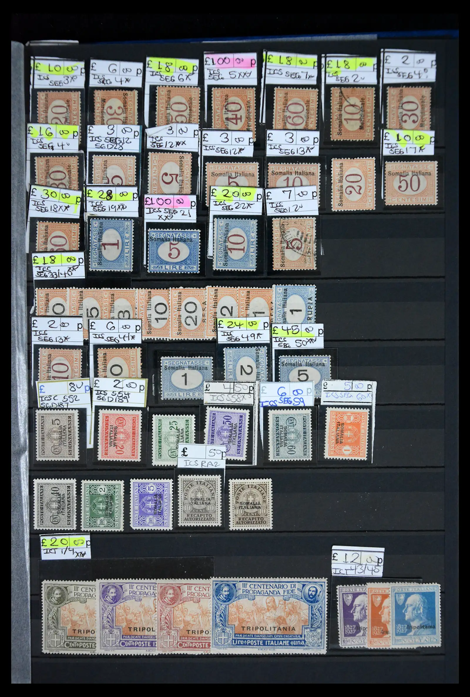 41175 0053 - Postzegelverzameling 41175 Italiaanse koloniën 1895-1944.