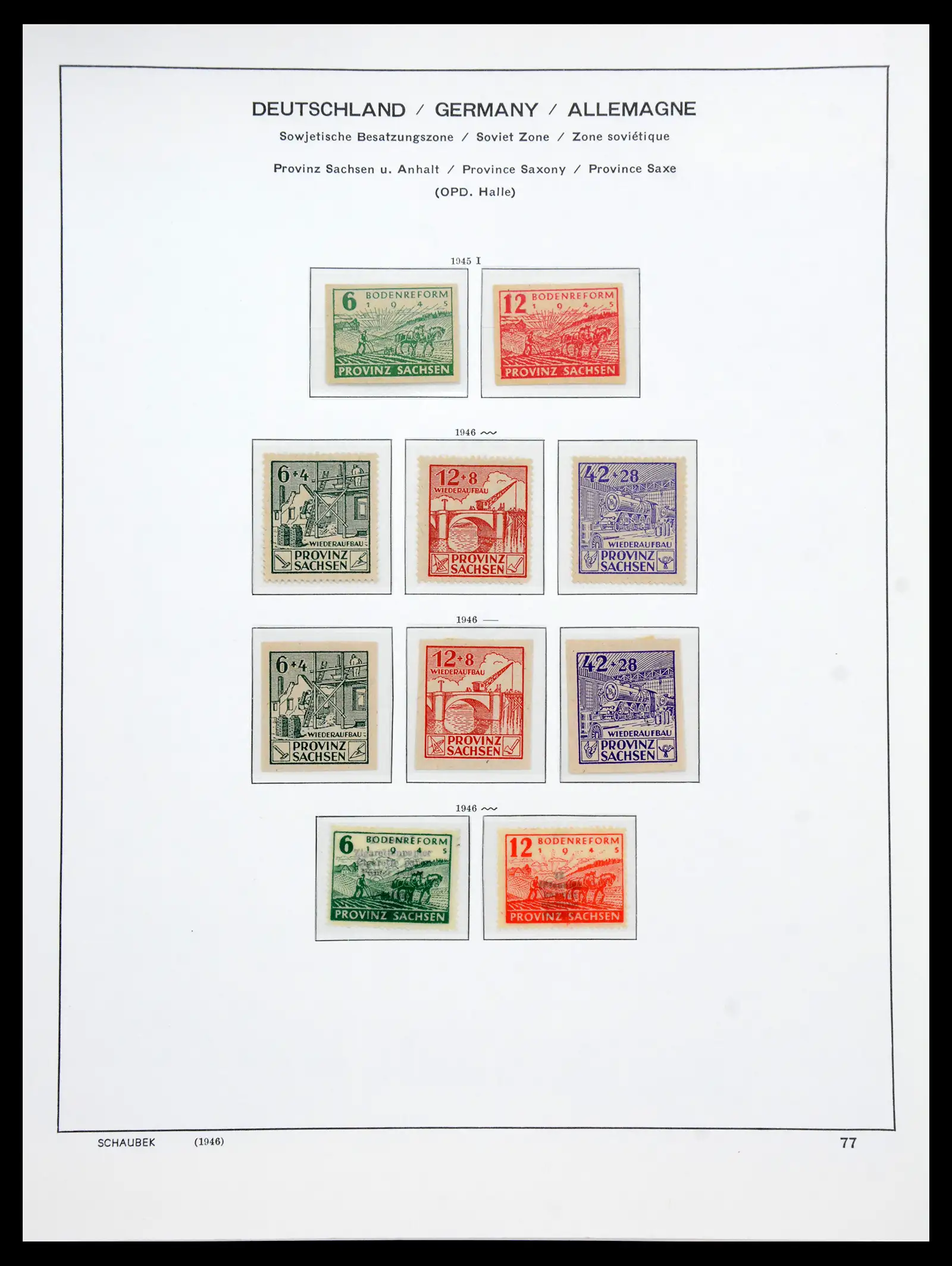41177 0026 - Postzegelverzameling 41177 Duitsland sovjet zone 1945-1949.
