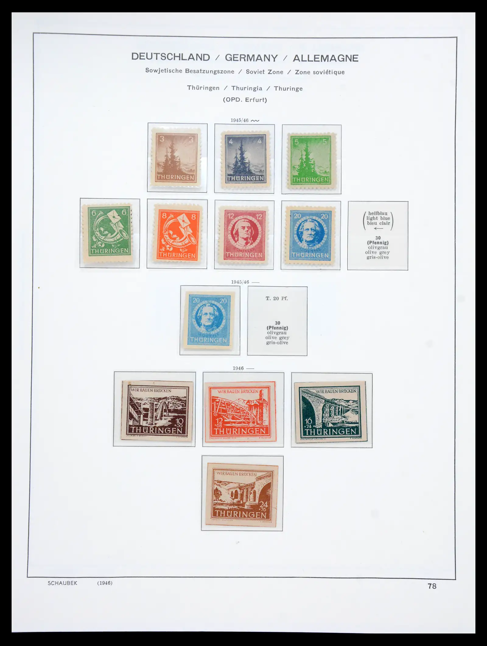 41177 0033 - Postzegelverzameling 41177 Duitsland sovjet zone 1945-1949.