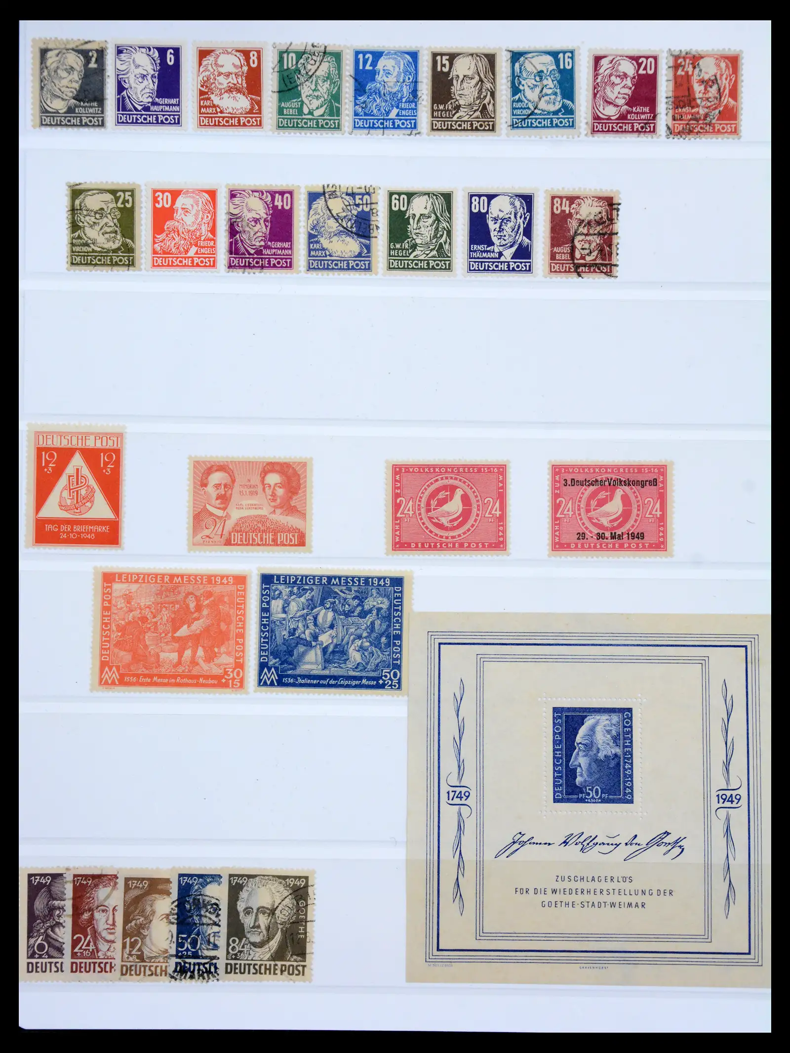 41177 0040 - Postzegelverzameling 41177 Duitsland sovjet zone 1945-1949.