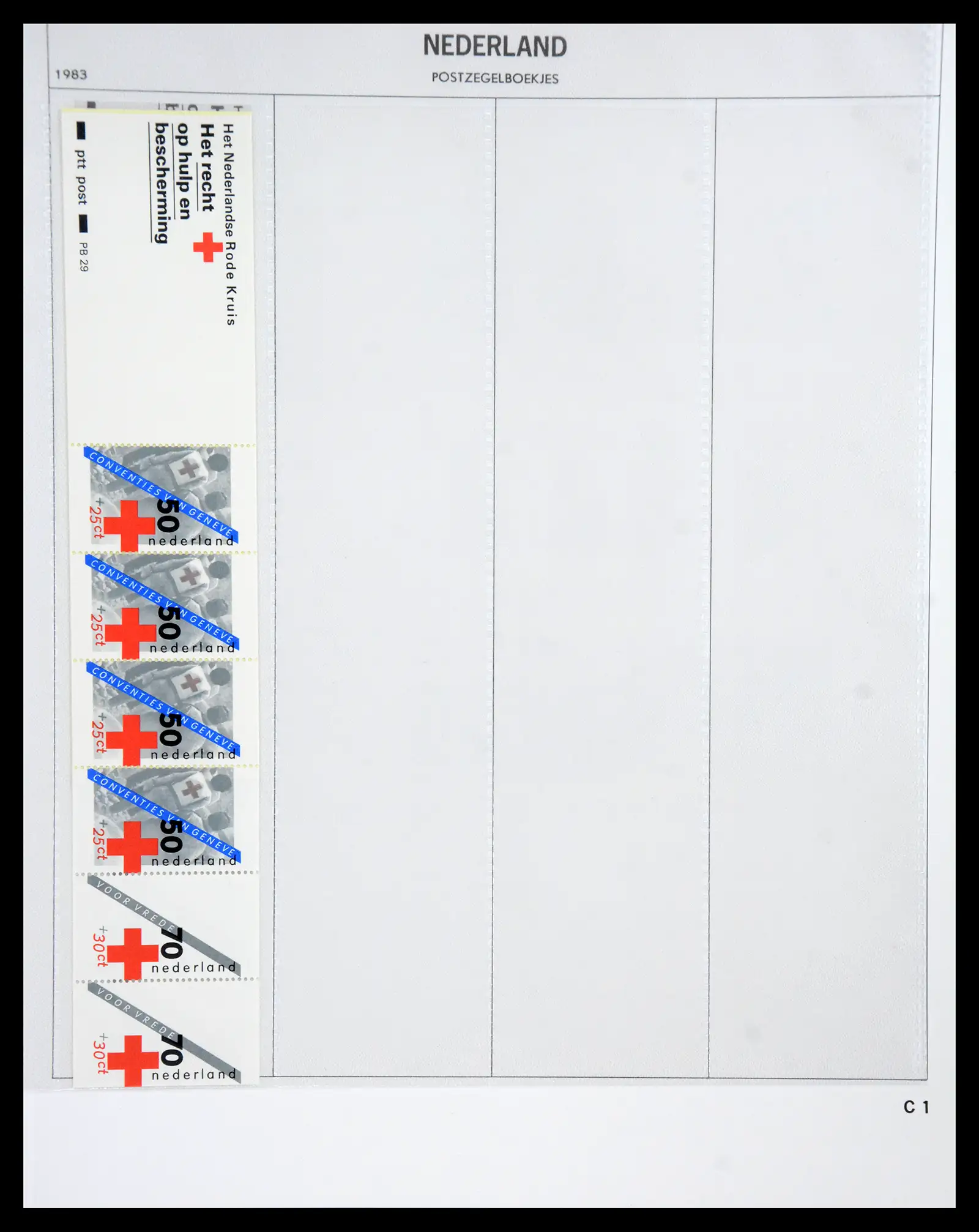 41178 0024 - Postzegelverzameling 41178 Nederland automaatboekjes 1964-2001.