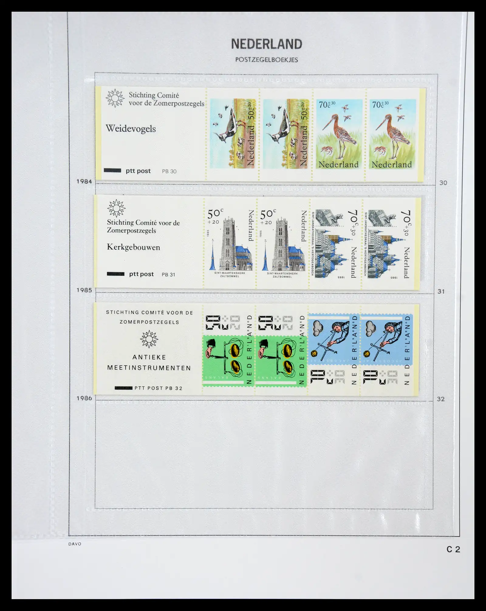 41178 0025 - Postzegelverzameling 41178 Nederland automaatboekjes 1964-2001.