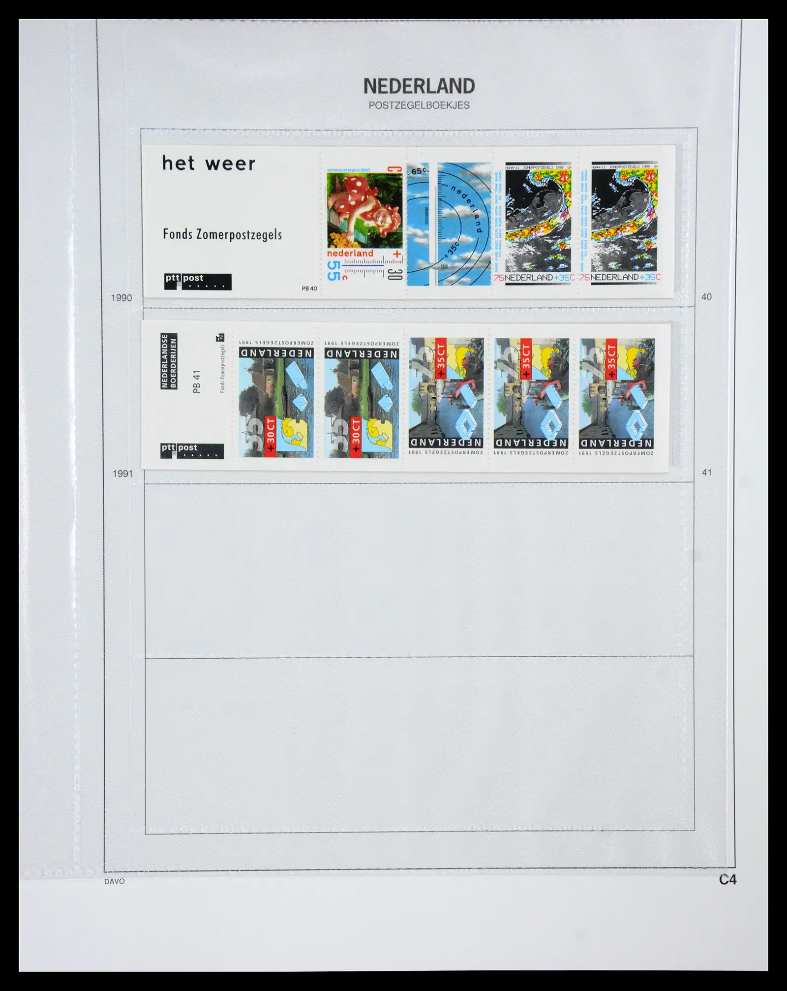 41178 0027 - Postzegelverzameling 41178 Nederland automaatboekjes 1964-2001.