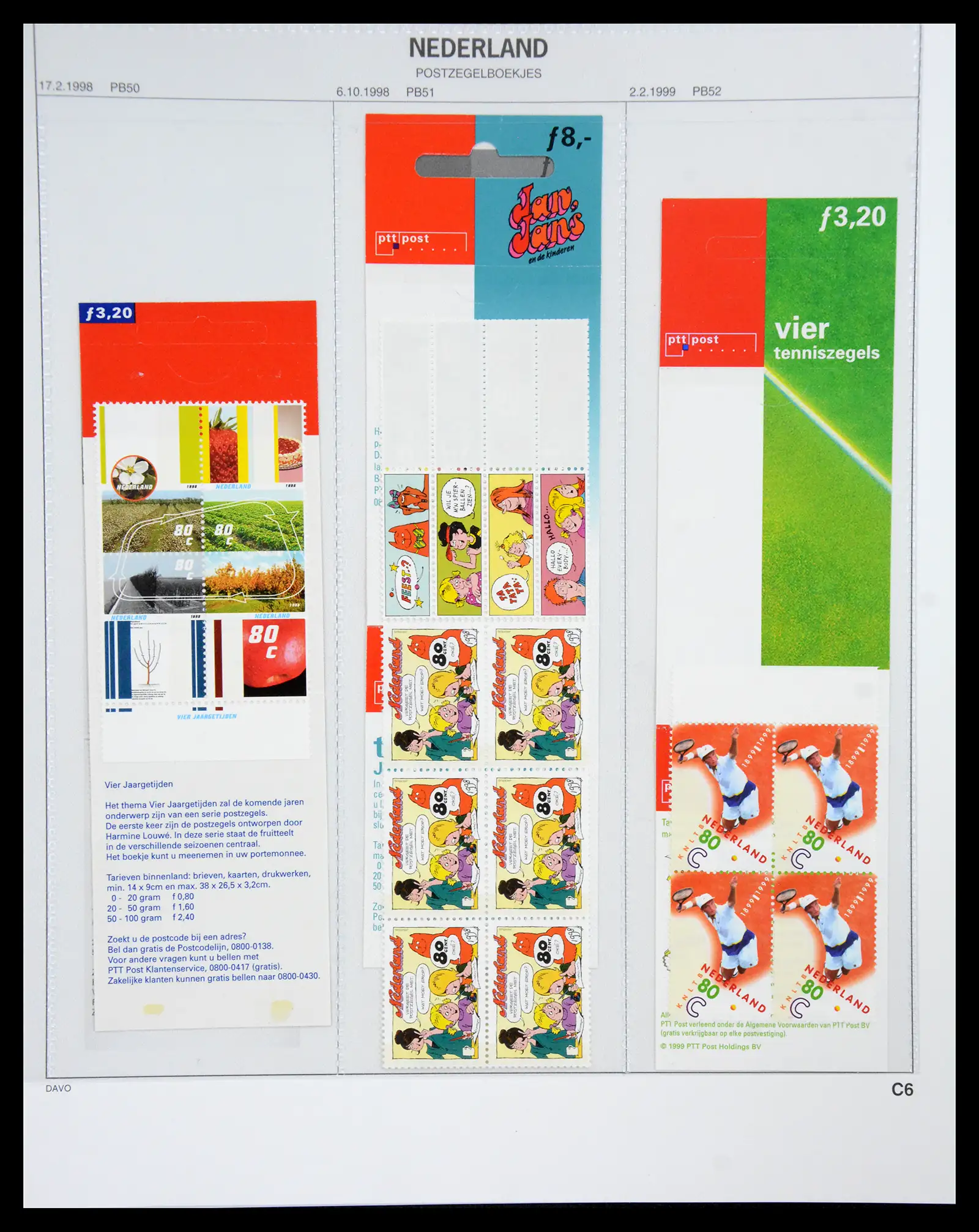 41178 0029 - Postzegelverzameling 41178 Nederland automaatboekjes 1964-2001.