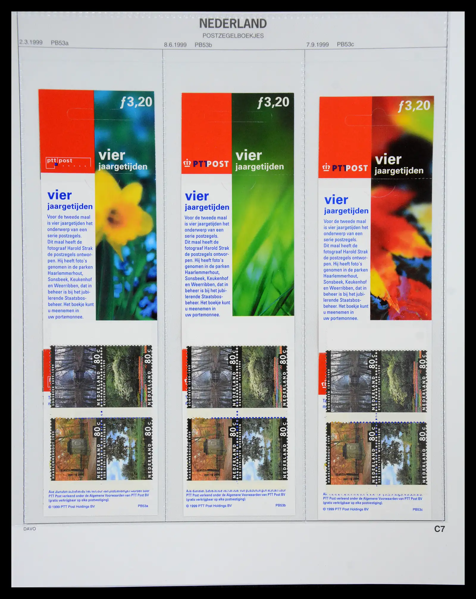 41178 0030 - Postzegelverzameling 41178 Nederland automaatboekjes 1964-2001.