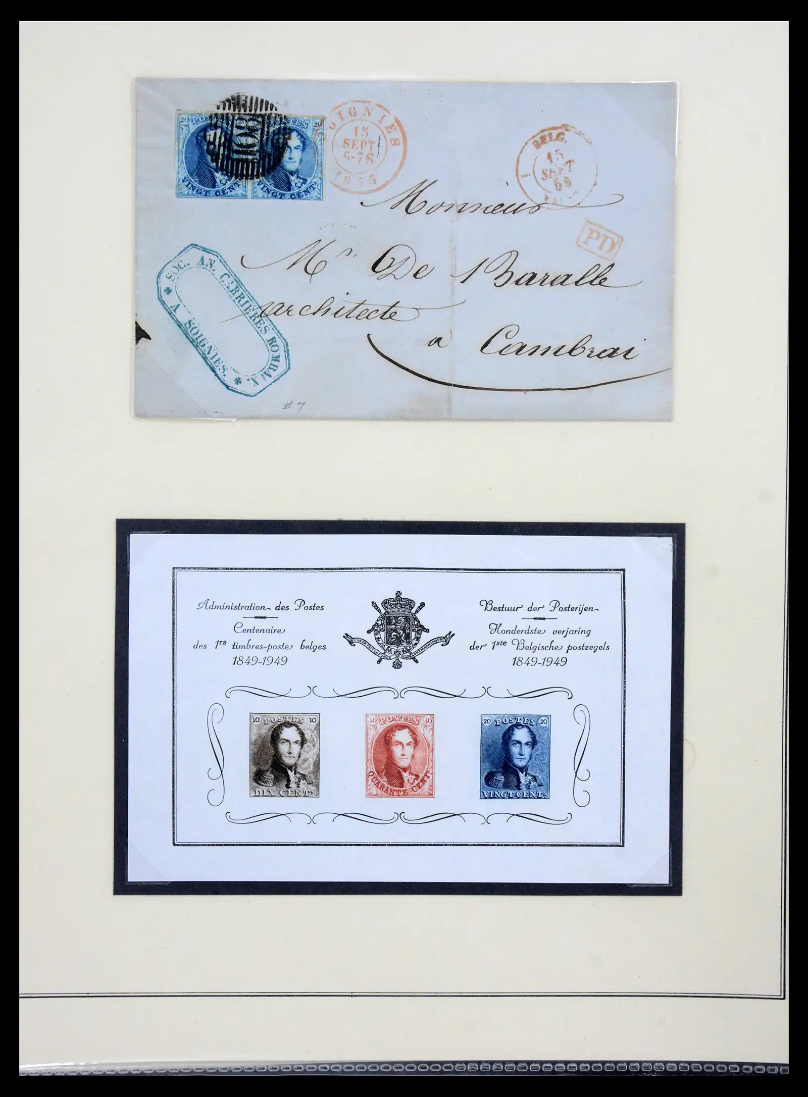 41180 0004 - Postzegelverzameling 41180 België en Congo 1849-1950.