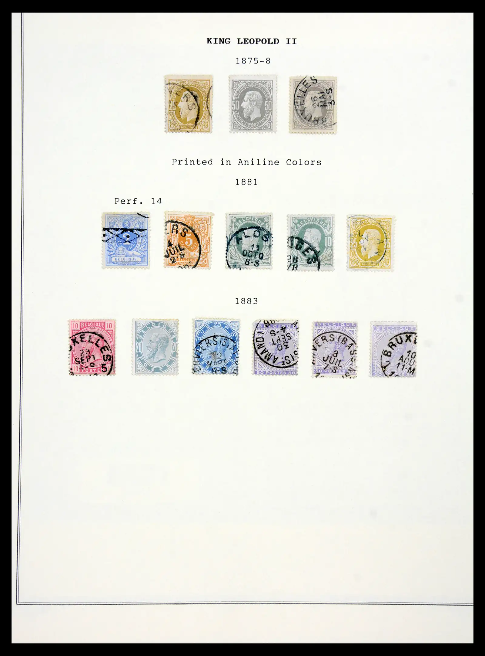 41180 0008 - Postzegelverzameling 41180 België en Congo 1849-1950.