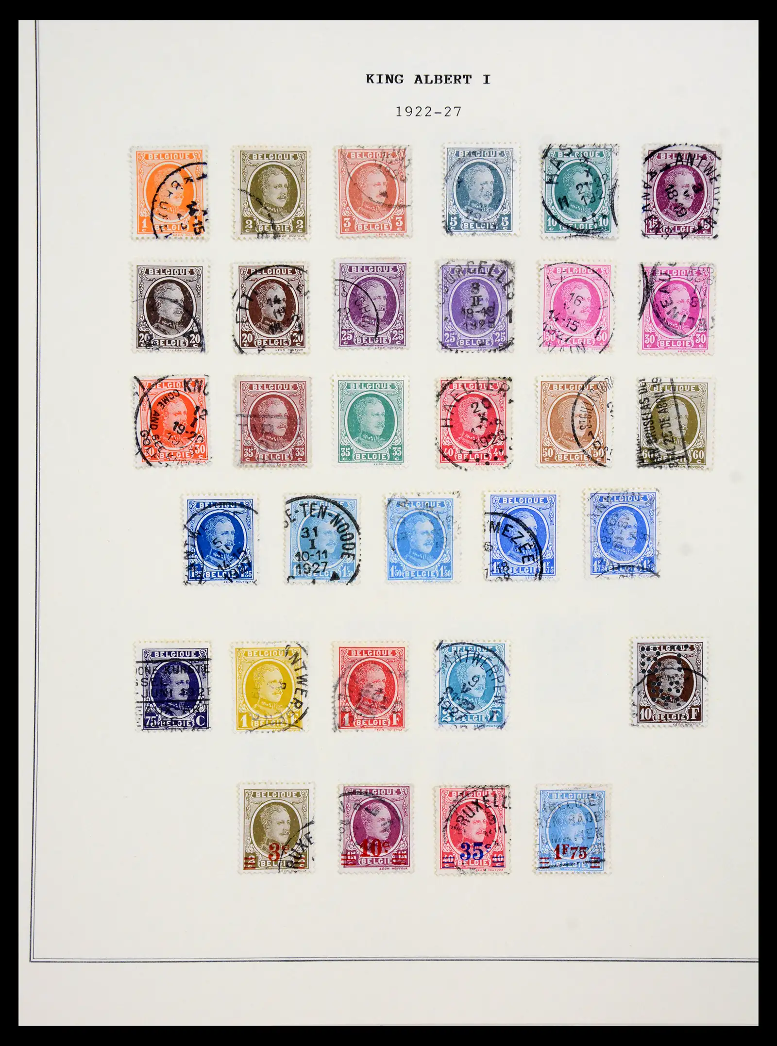 41180 0013 - Postzegelverzameling 41180 België en Congo 1849-1950.