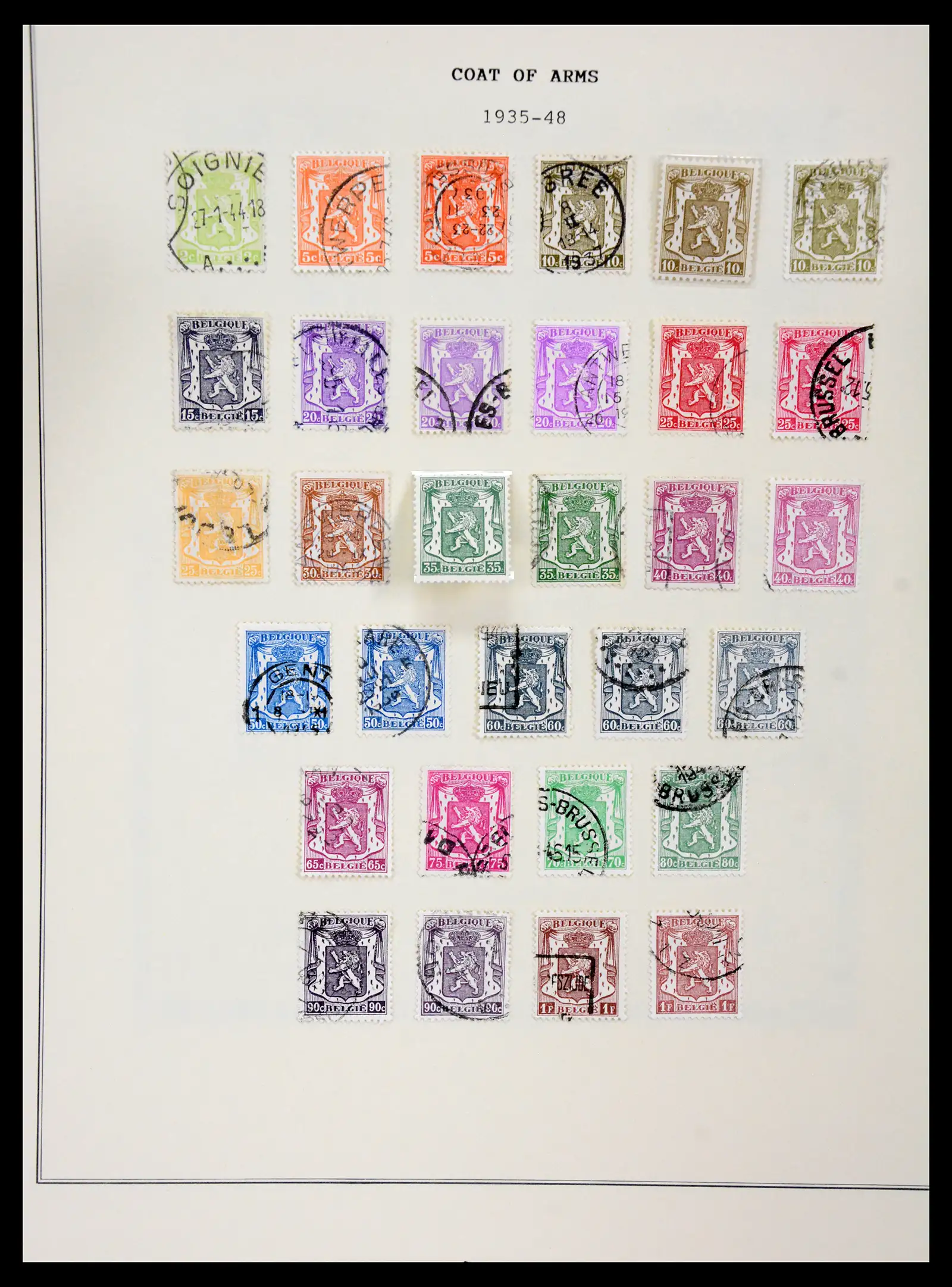 41180 0014 - Postzegelverzameling 41180 België en Congo 1849-1950.