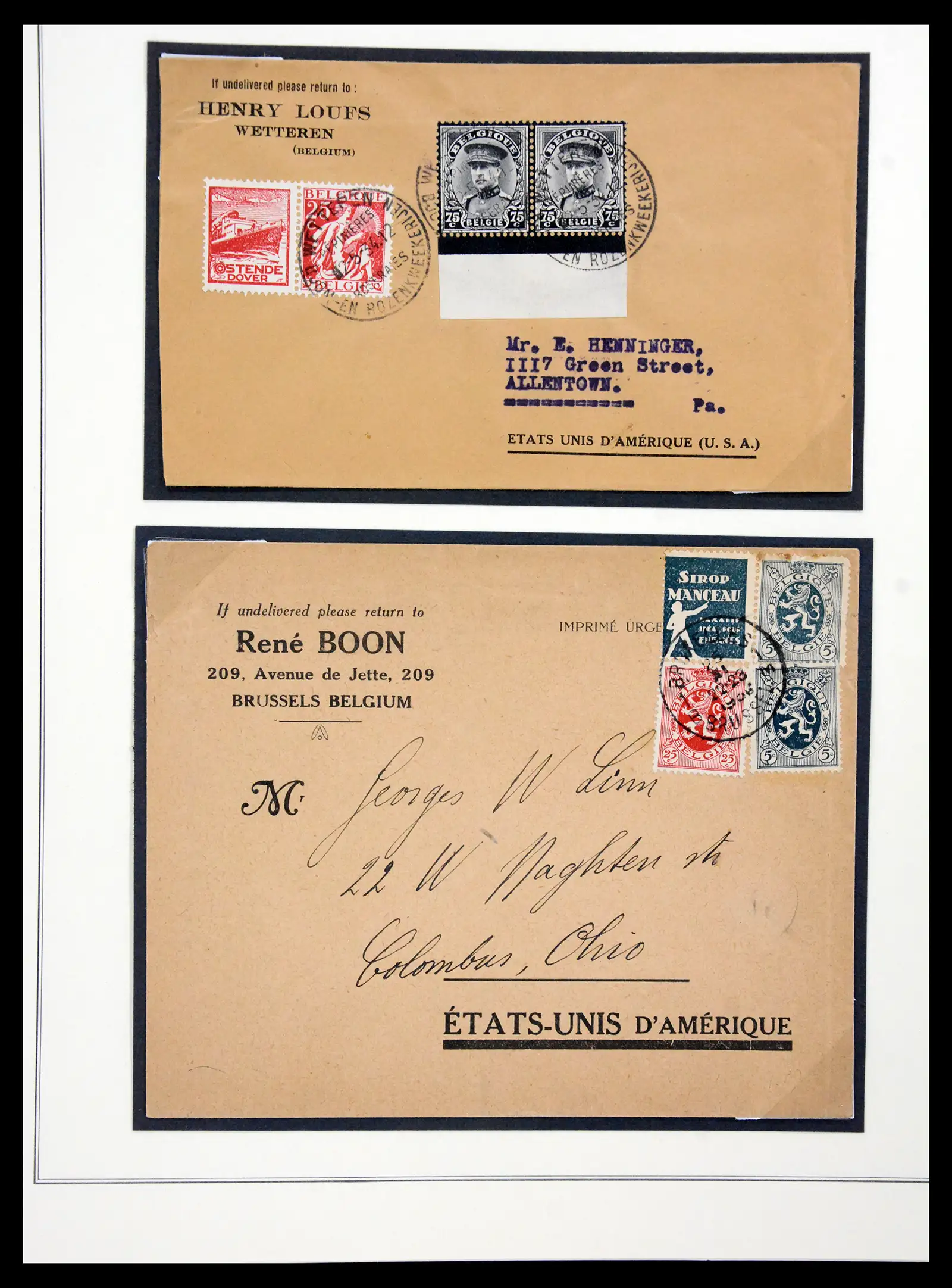 41180 0017 - Postzegelverzameling 41180 België en Congo 1849-1950.