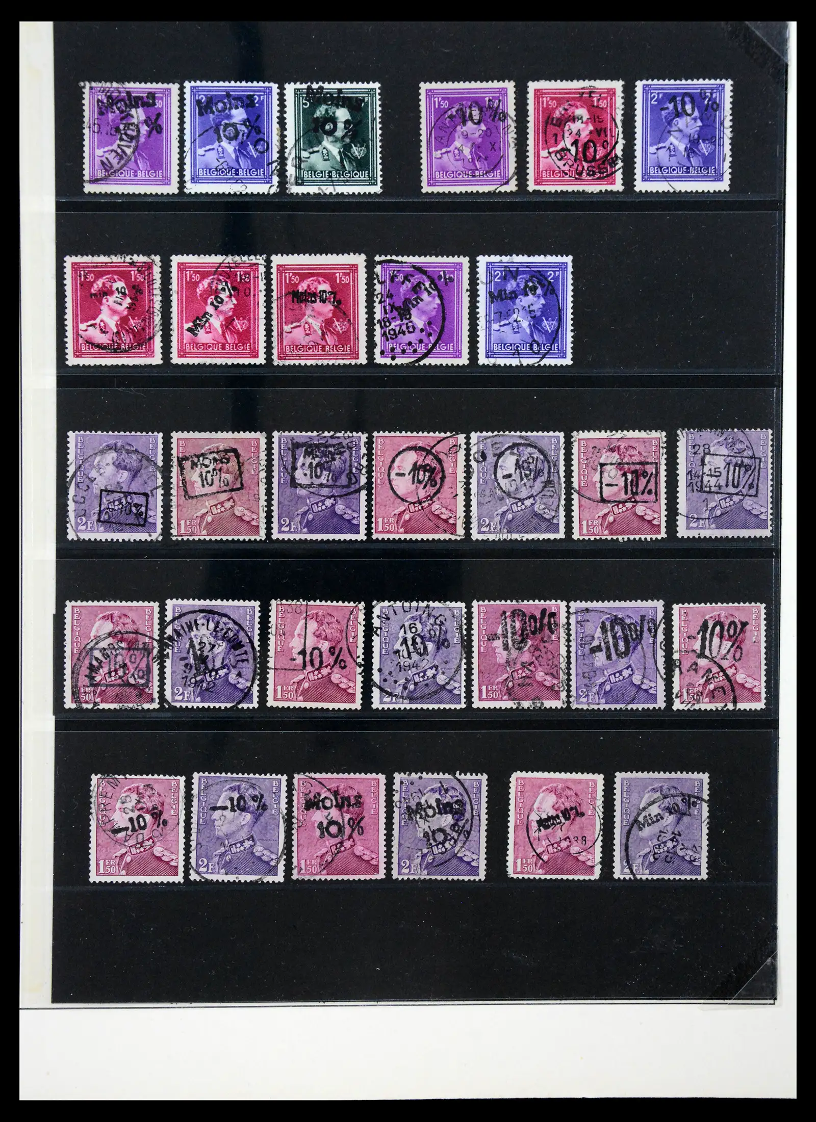 41180 0021 - Postzegelverzameling 41180 België en Congo 1849-1950.