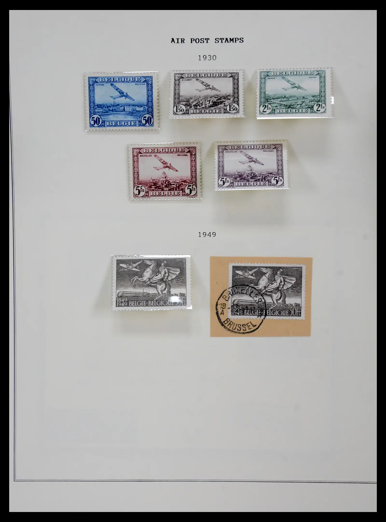 41180 0023 - Postzegelverzameling 41180 België en Congo 1849-1950.