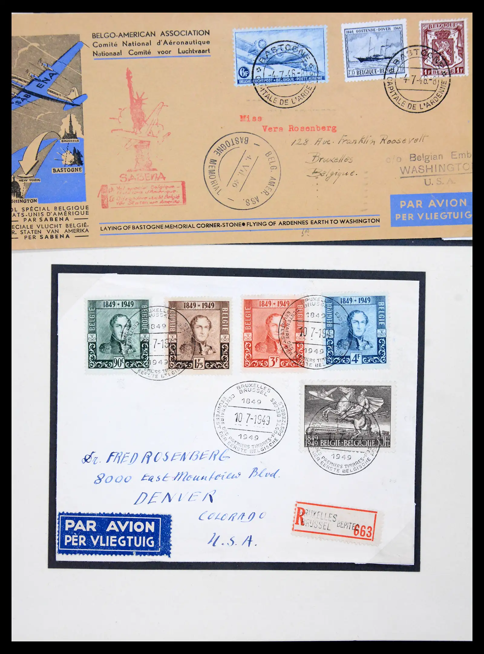 41180 0024 - Postzegelverzameling 41180 België en Congo 1849-1950.