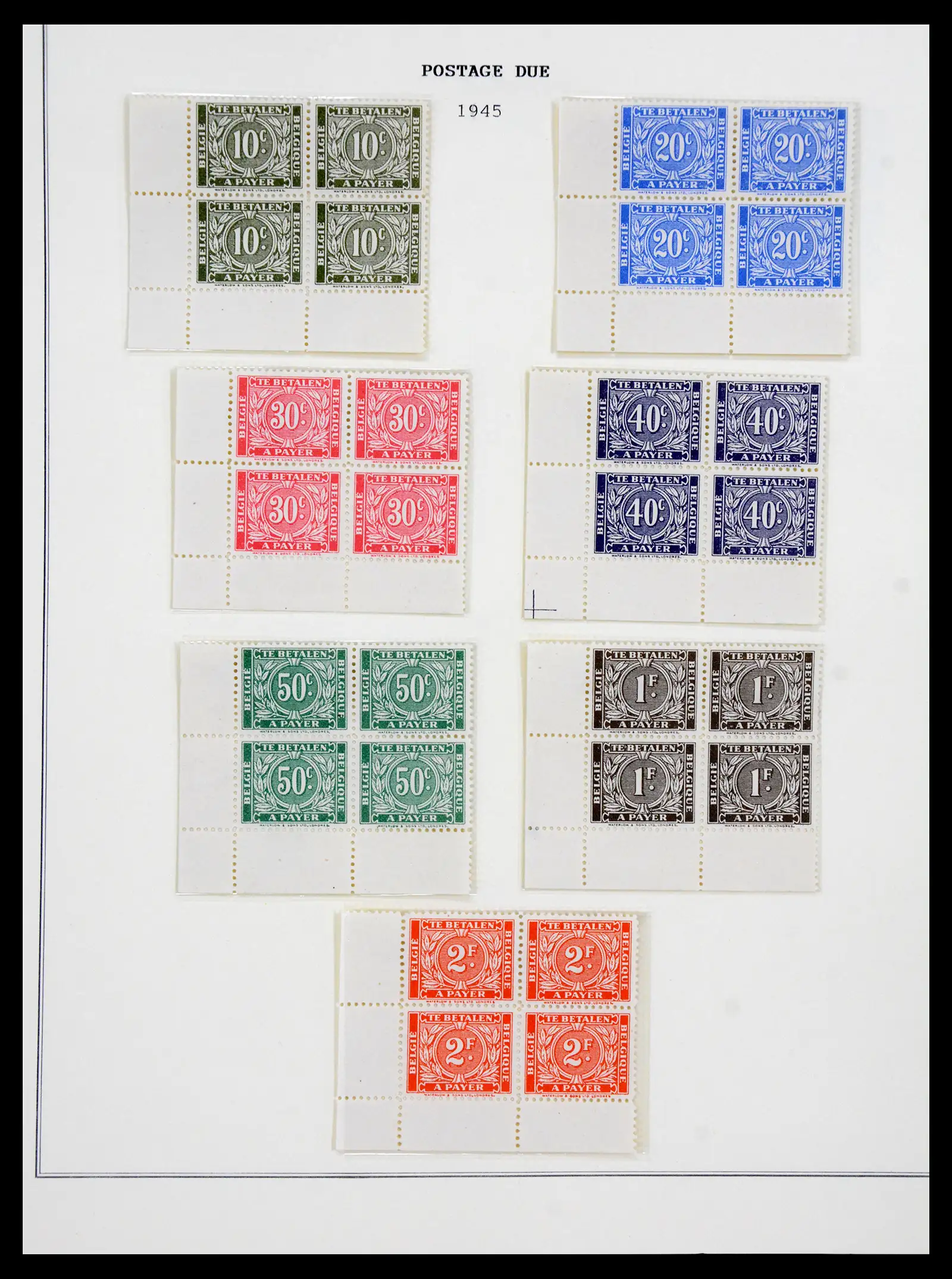 41180 0029 - Postzegelverzameling 41180 België en Congo 1849-1950.