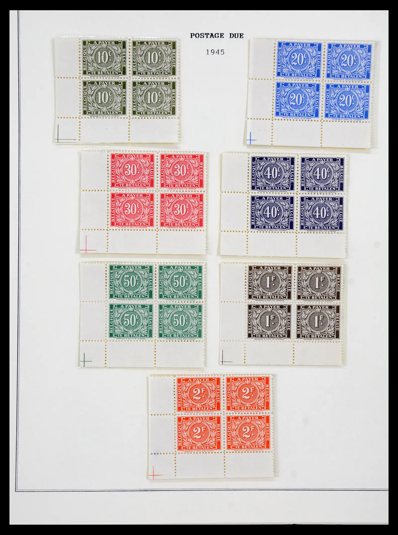 41180 0030 - Postzegelverzameling 41180 België en Congo 1849-1950.