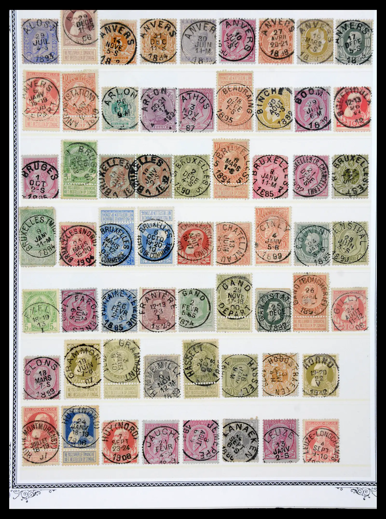 41180 0036 - Postzegelverzameling 41180 België en Congo 1849-1950.