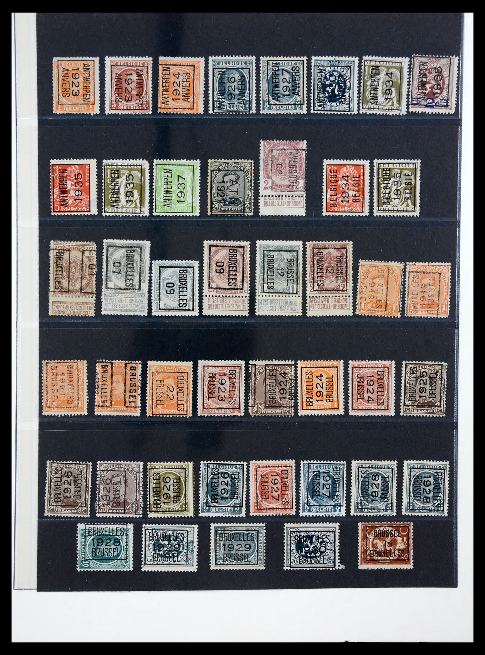 41180 0038 - Postzegelverzameling 41180 België en Congo 1849-1950.