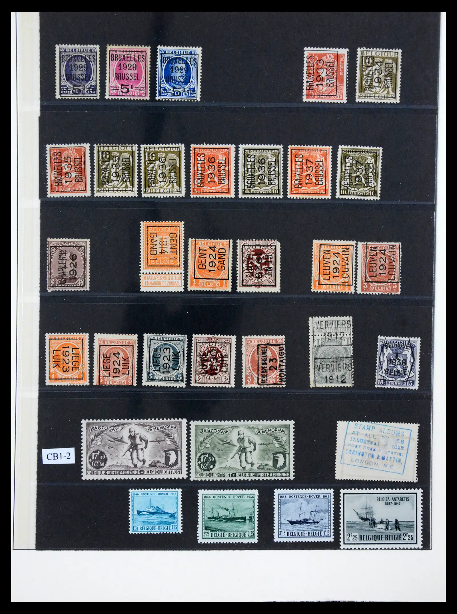 41180 0039 - Postzegelverzameling 41180 België en Congo 1849-1950.