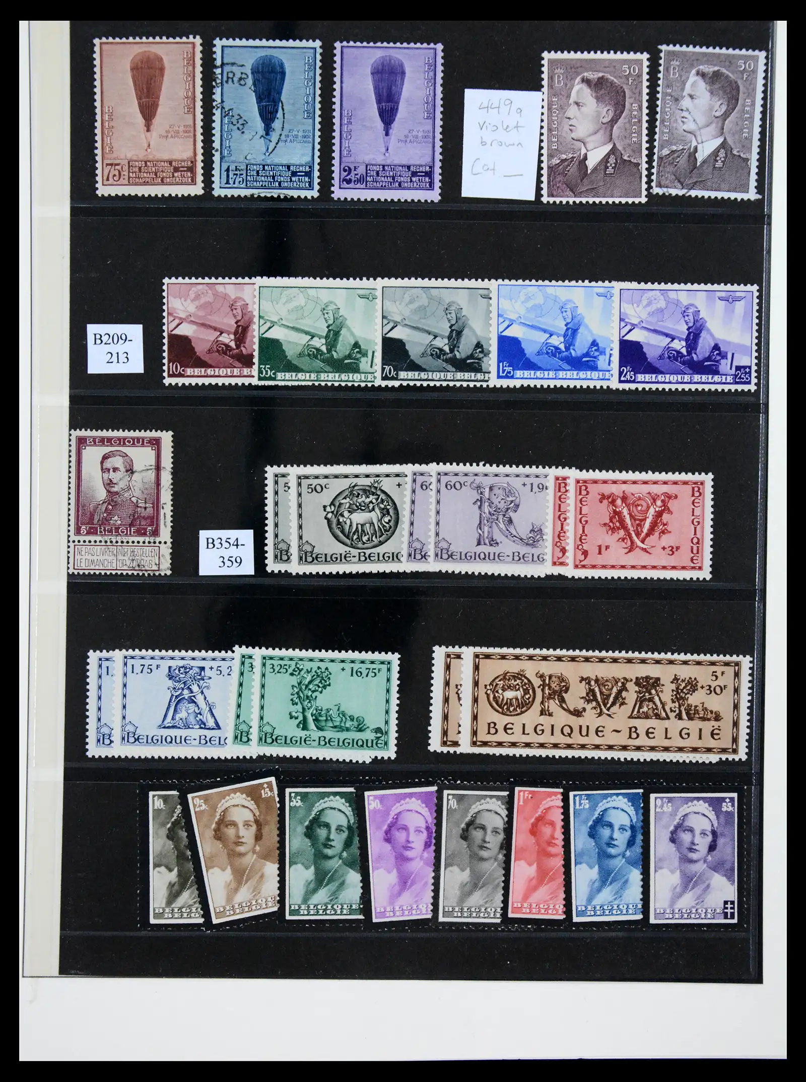 41180 0041 - Postzegelverzameling 41180 België en Congo 1849-1950.