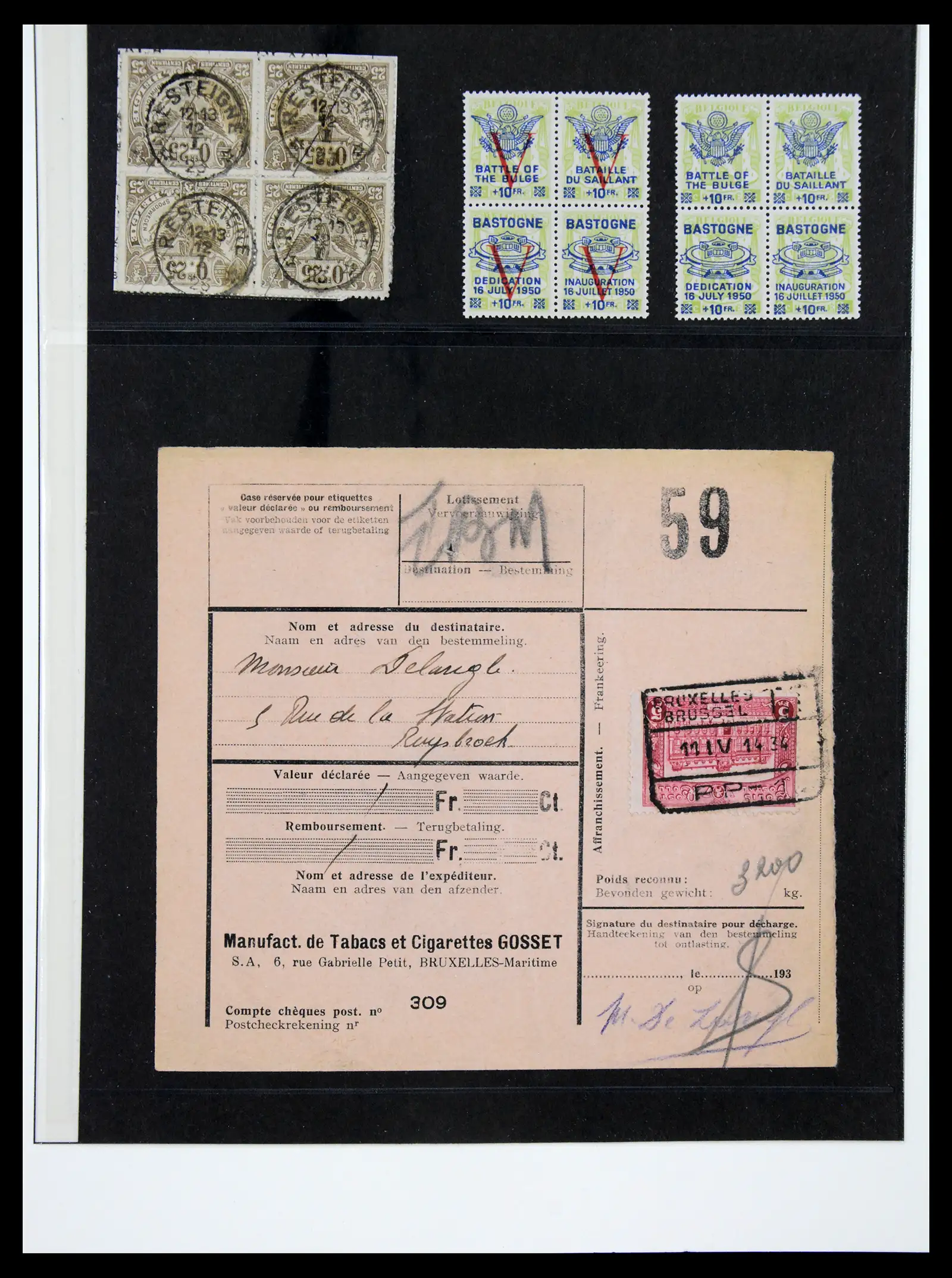 41180 0042 - Postzegelverzameling 41180 België en Congo 1849-1950.