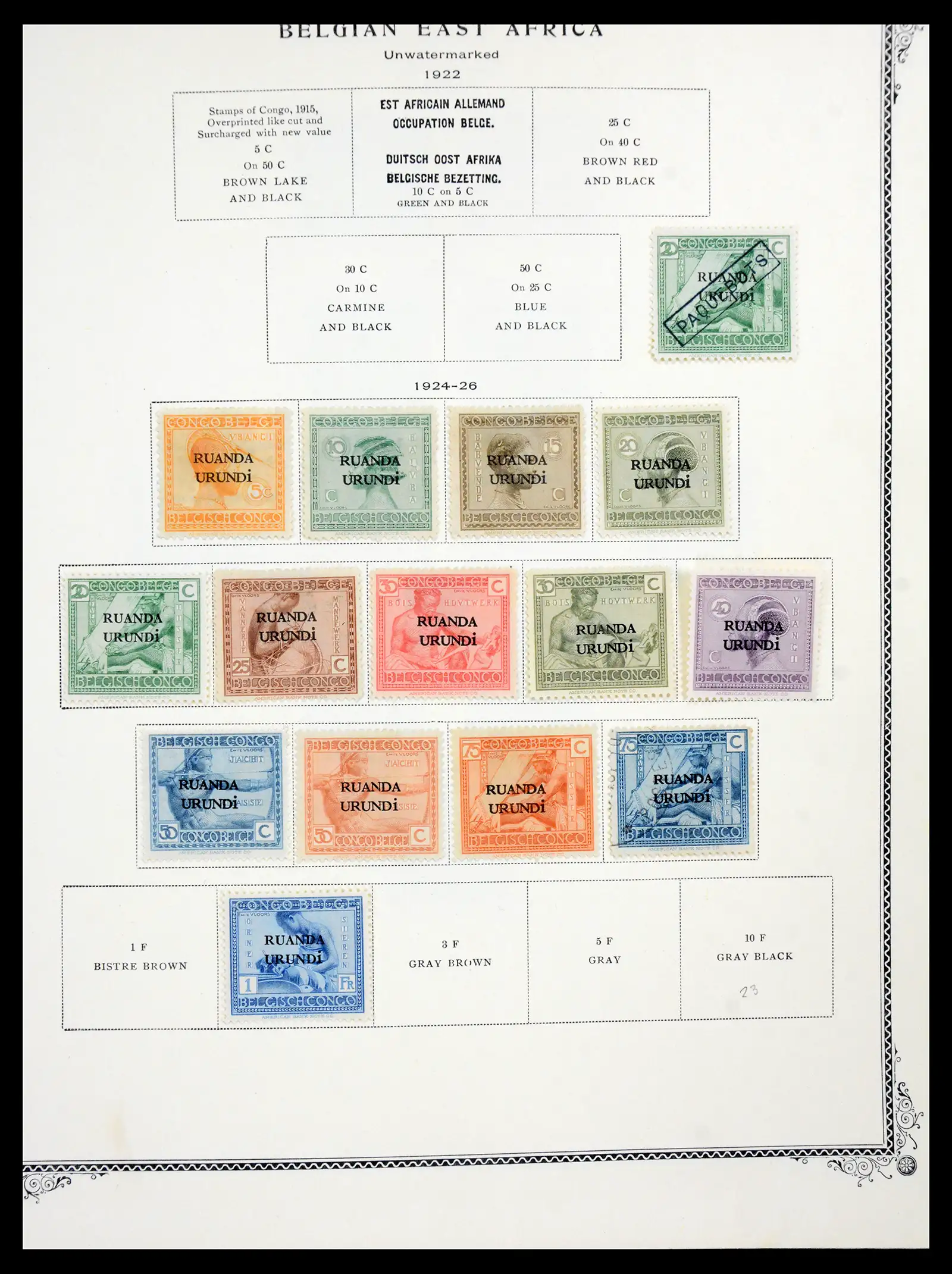 41180 0044 - Postzegelverzameling 41180 België en Congo 1849-1950.