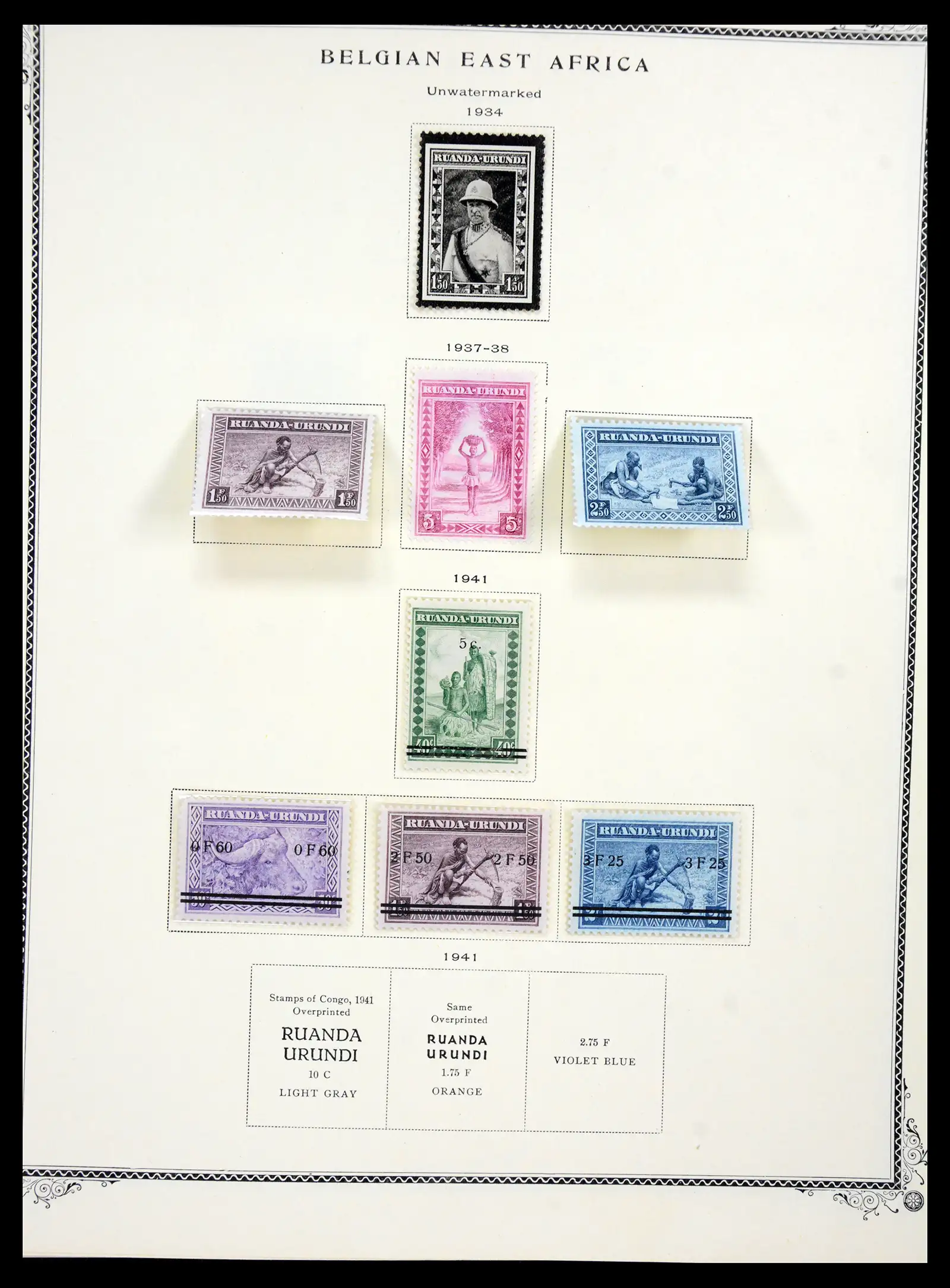 41180 0047 - Postzegelverzameling 41180 België en Congo 1849-1950.