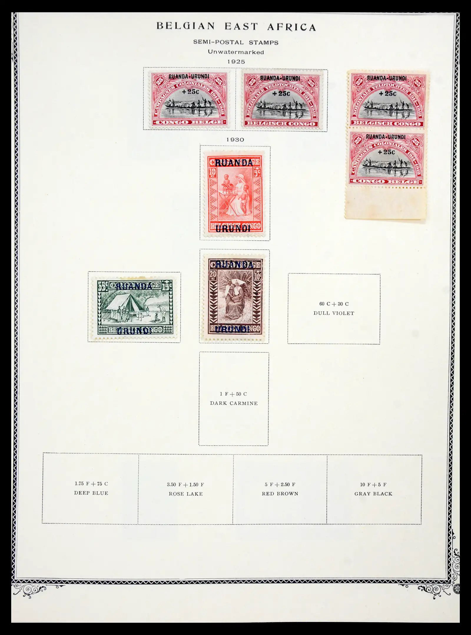 41180 0053 - Postzegelverzameling 41180 België en Congo 1849-1950.