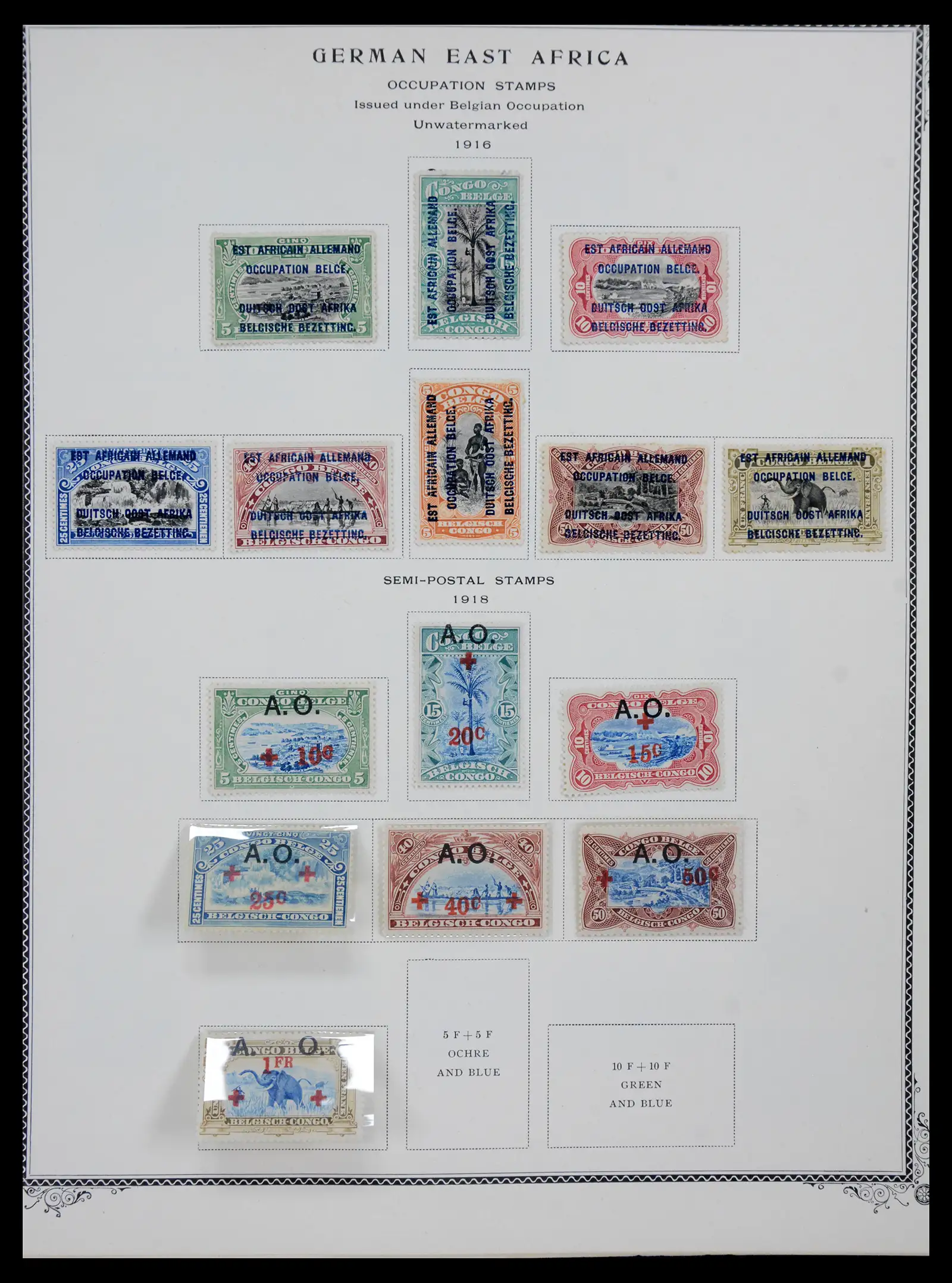 41180 0056 - Postzegelverzameling 41180 België en Congo 1849-1950.