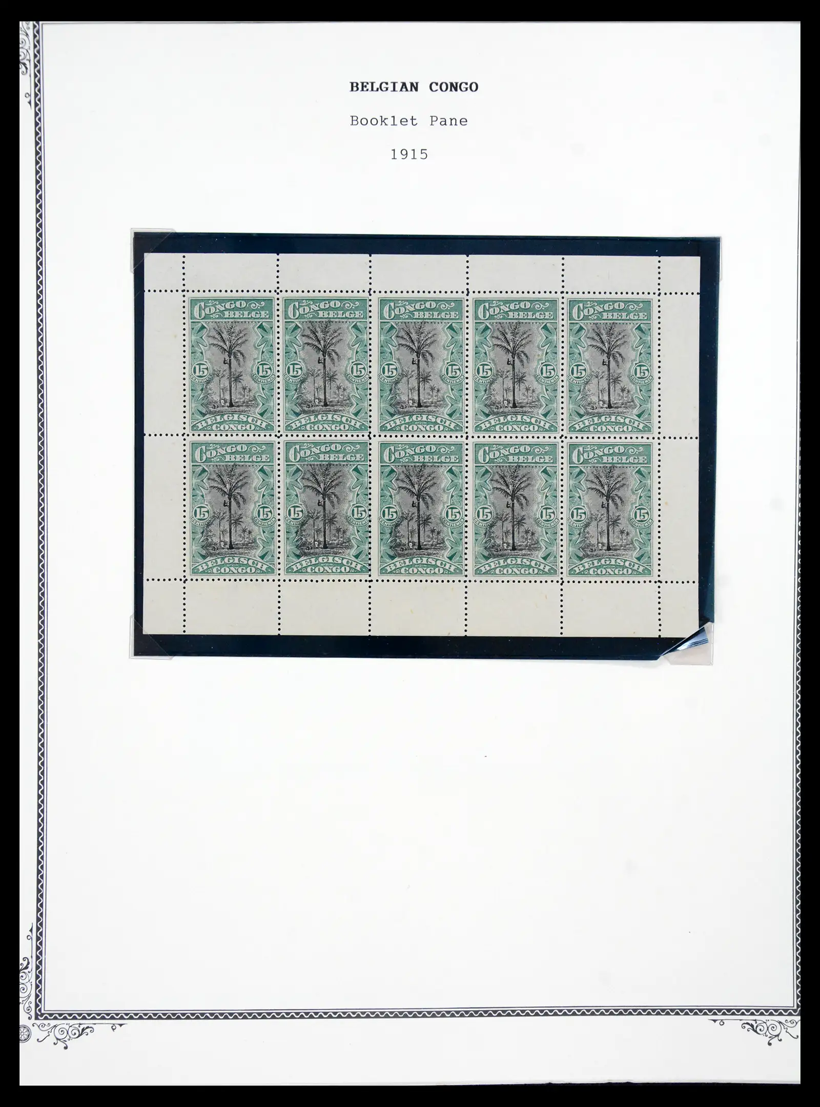 41180 0061 - Postzegelverzameling 41180 België en Congo 1849-1950.