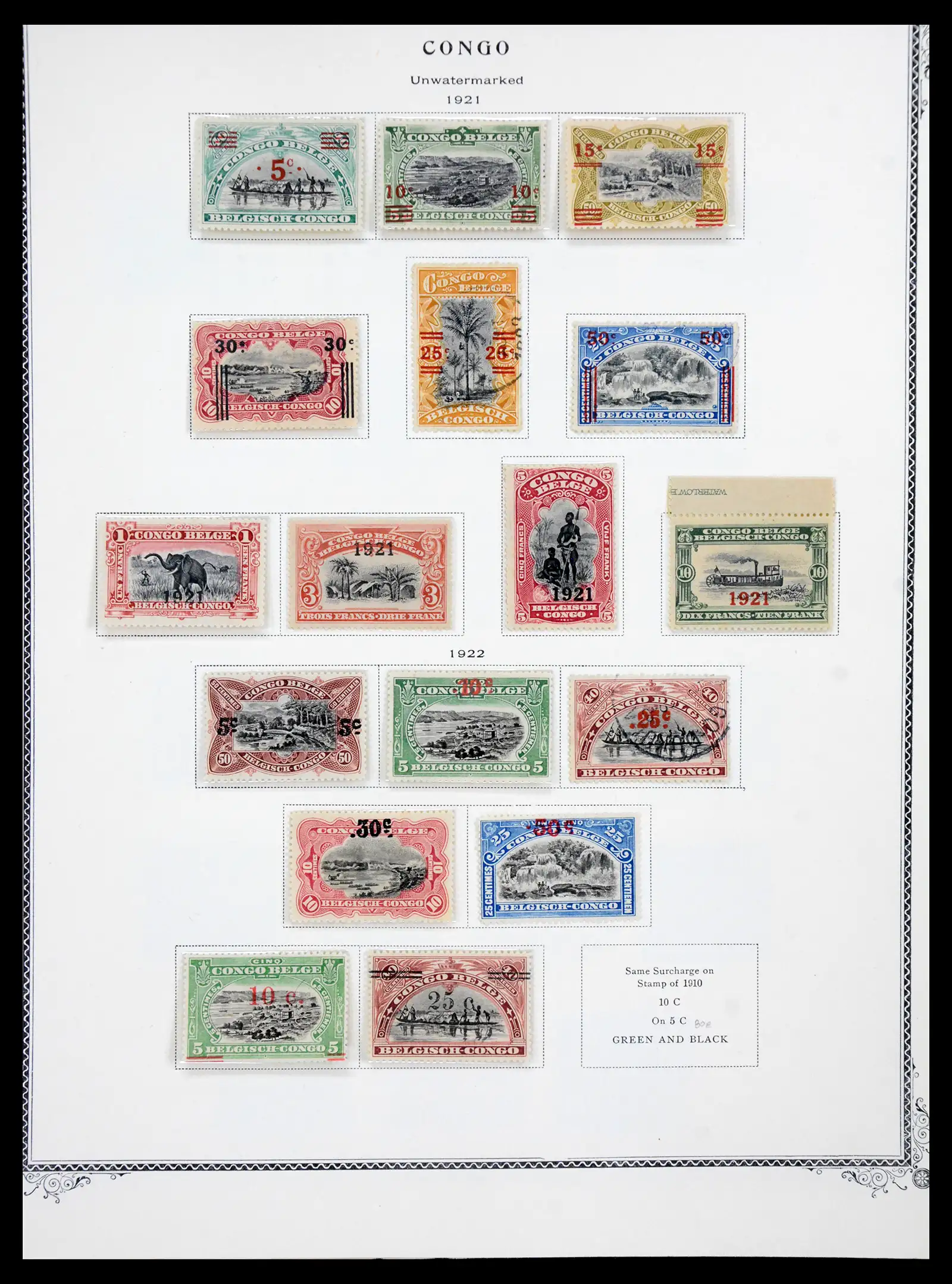 41180 0065 - Postzegelverzameling 41180 België en Congo 1849-1950.