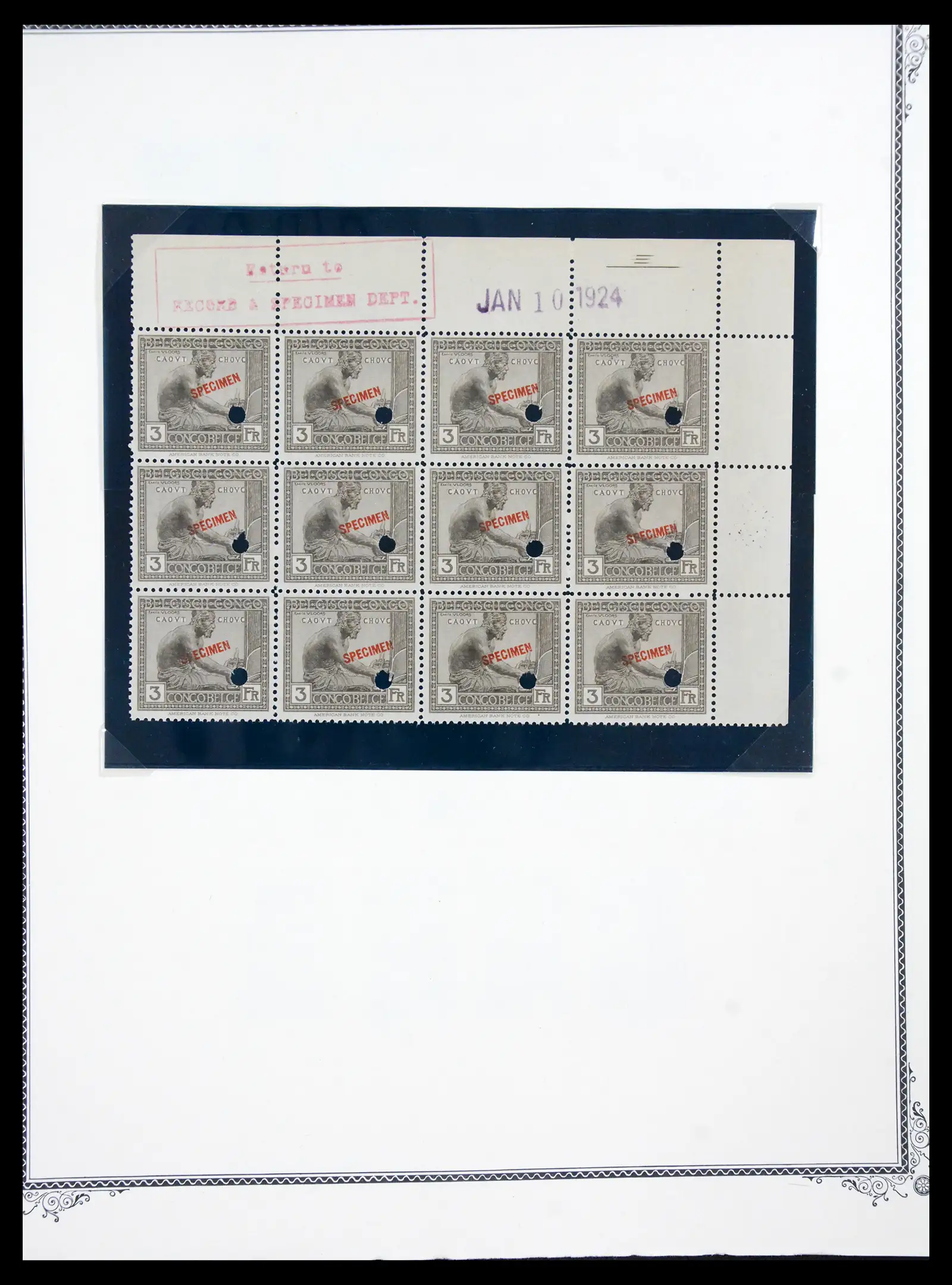 41180 0067 - Postzegelverzameling 41180 België en Congo 1849-1950.