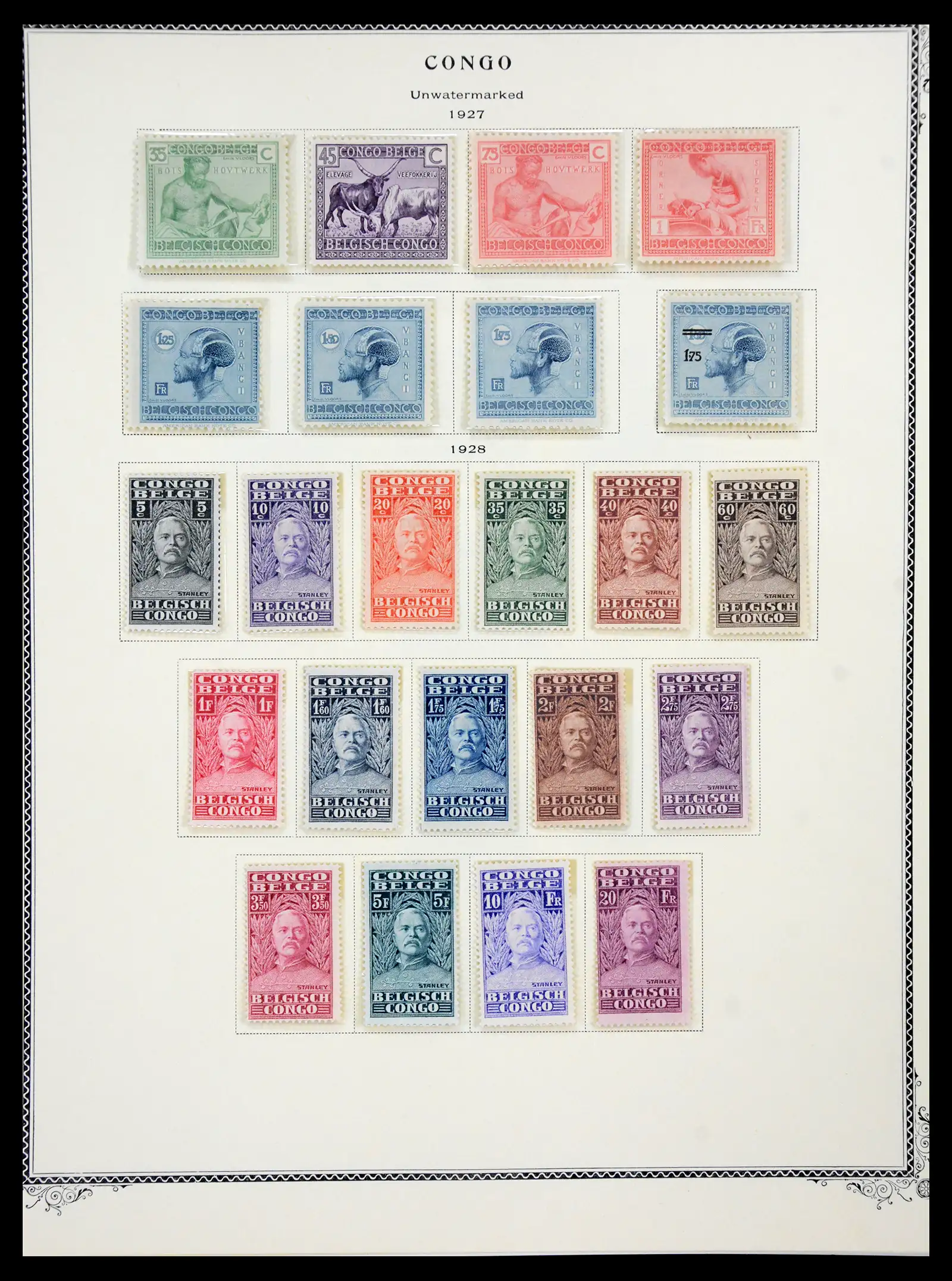 41180 0068 - Postzegelverzameling 41180 België en Congo 1849-1950.