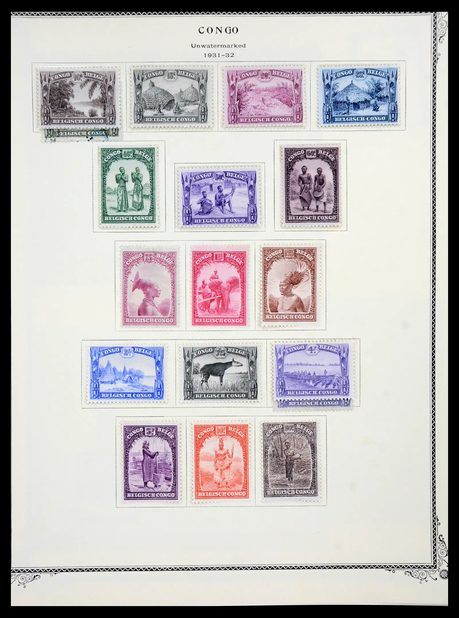 41180 0070 - Postzegelverzameling 41180 België en Congo 1849-1950.