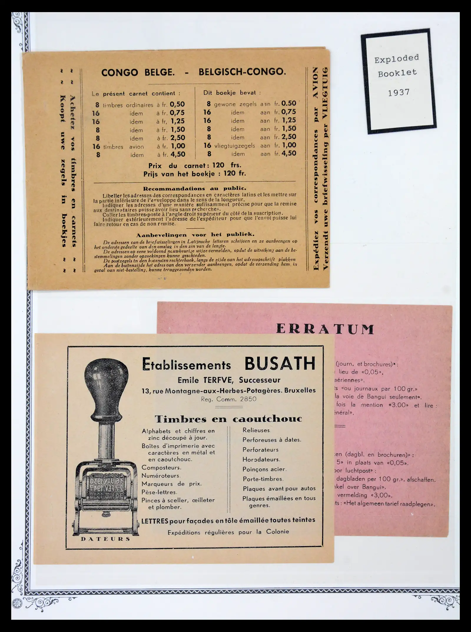 41180 0071 - Postzegelverzameling 41180 België en Congo 1849-1950.