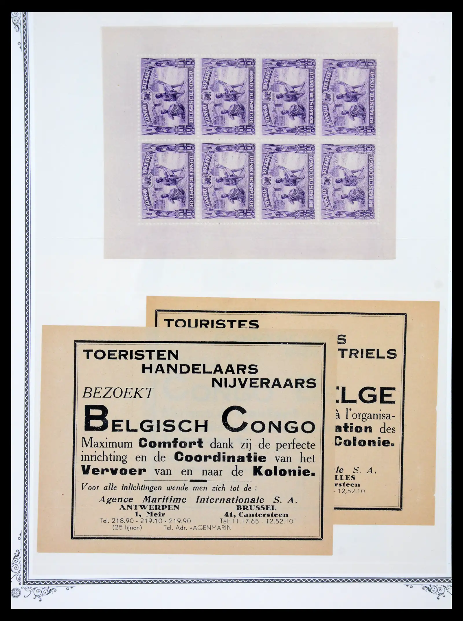 41180 0072 - Postzegelverzameling 41180 België en Congo 1849-1950.