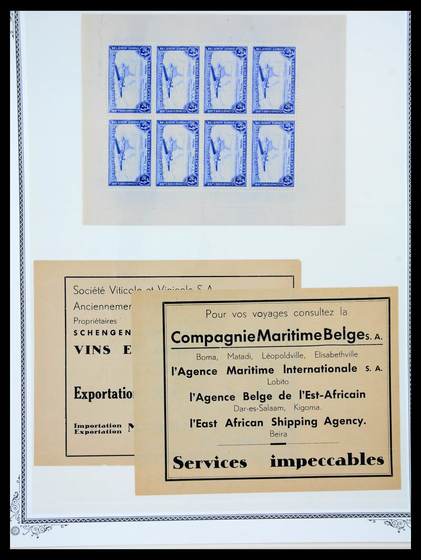 41180 0077 - Postzegelverzameling 41180 België en Congo 1849-1950.