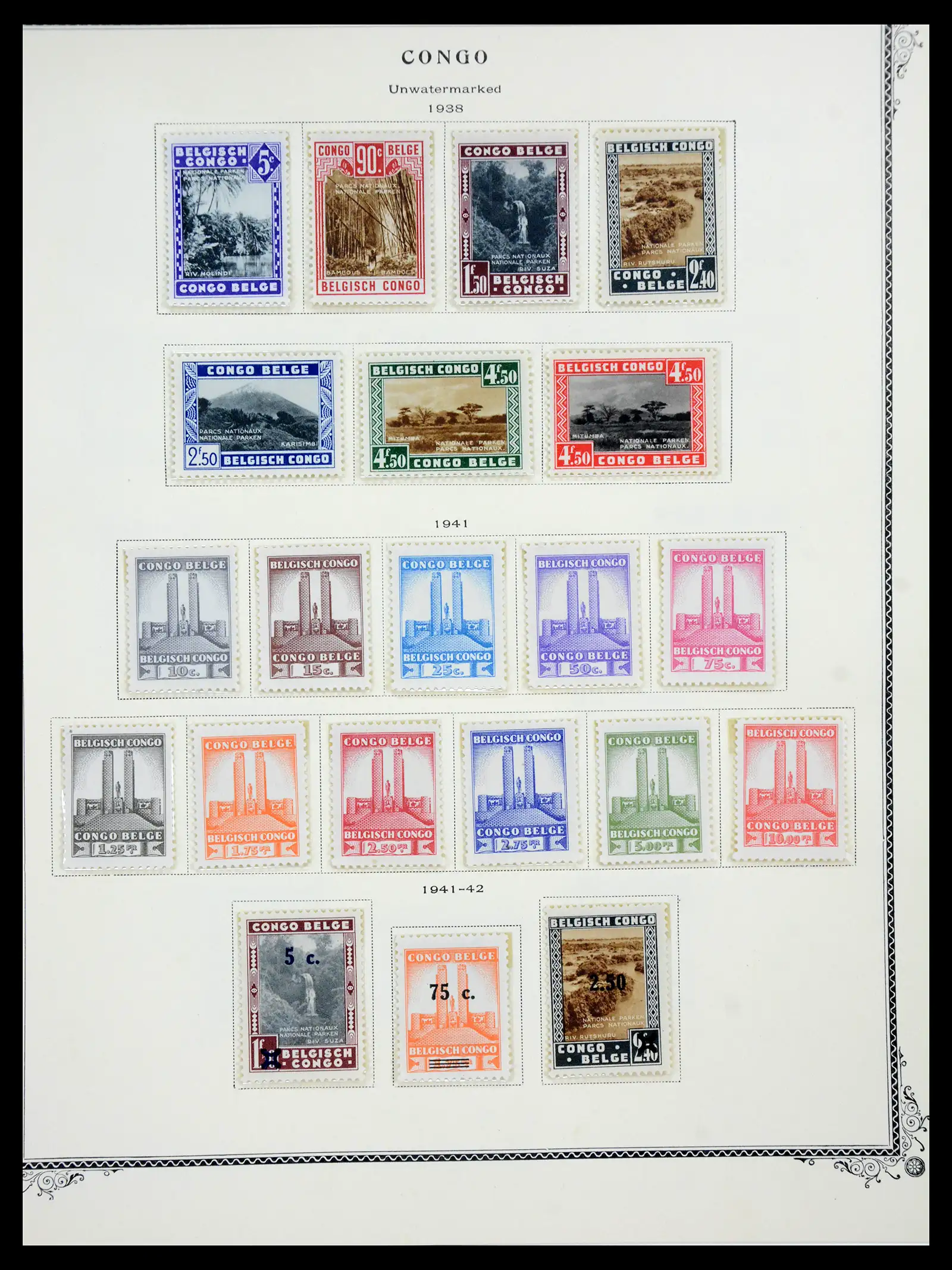 41180 0081 - Postzegelverzameling 41180 België en Congo 1849-1950.