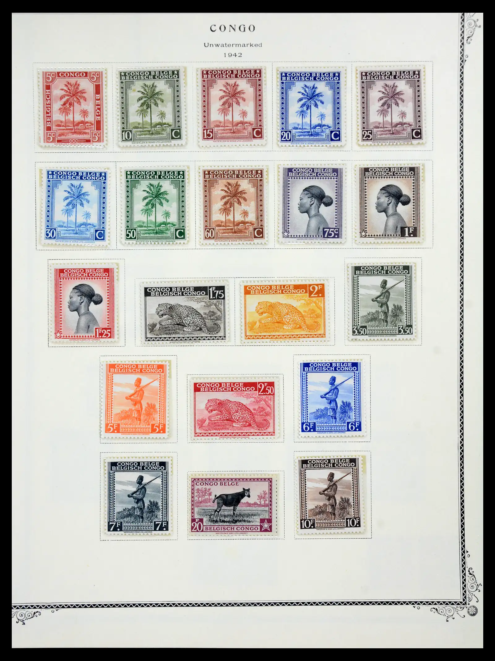 41180 0082 - Postzegelverzameling 41180 België en Congo 1849-1950.