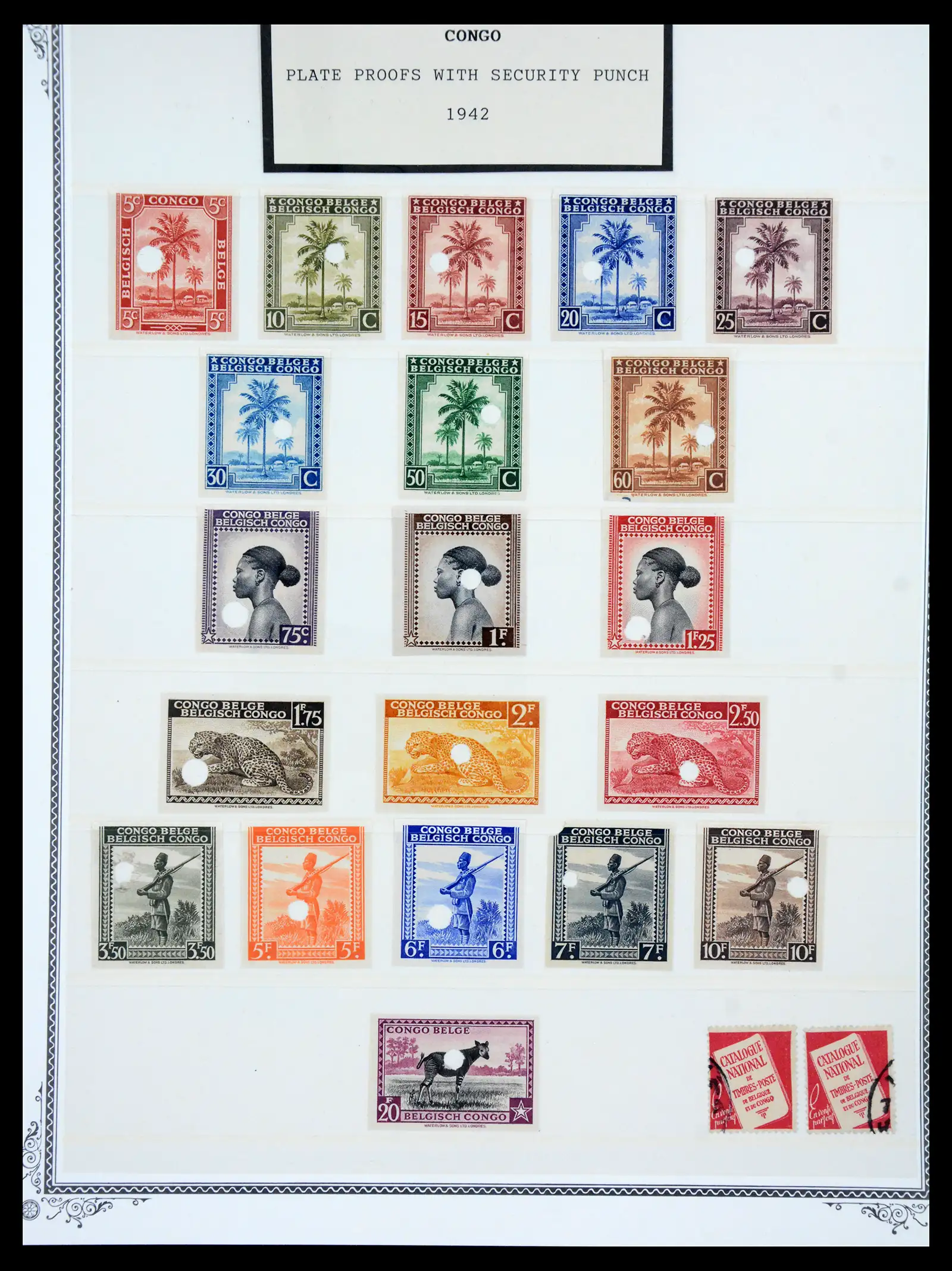 41180 0083 - Postzegelverzameling 41180 België en Congo 1849-1950.