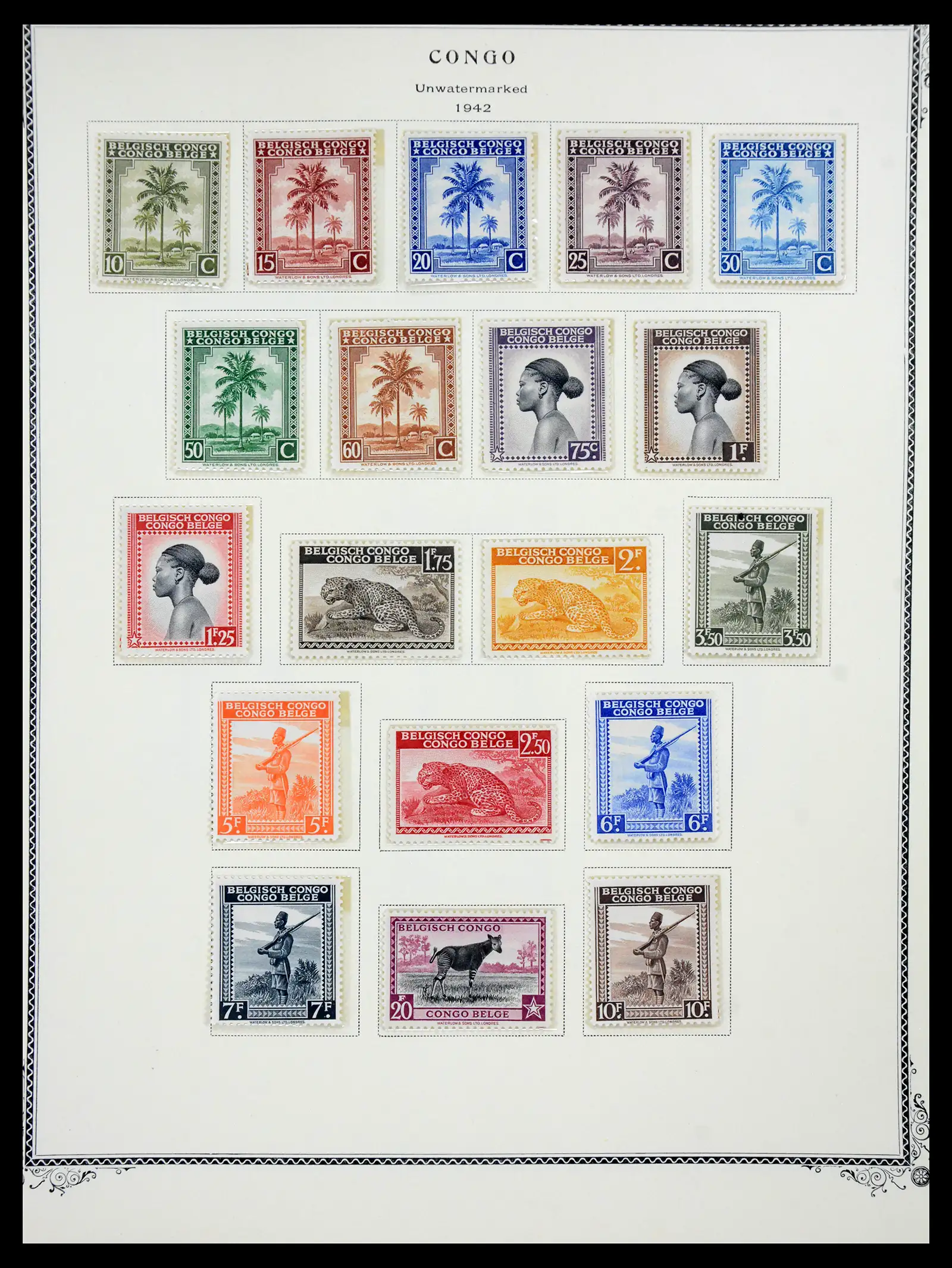 41180 0084 - Postzegelverzameling 41180 België en Congo 1849-1950.